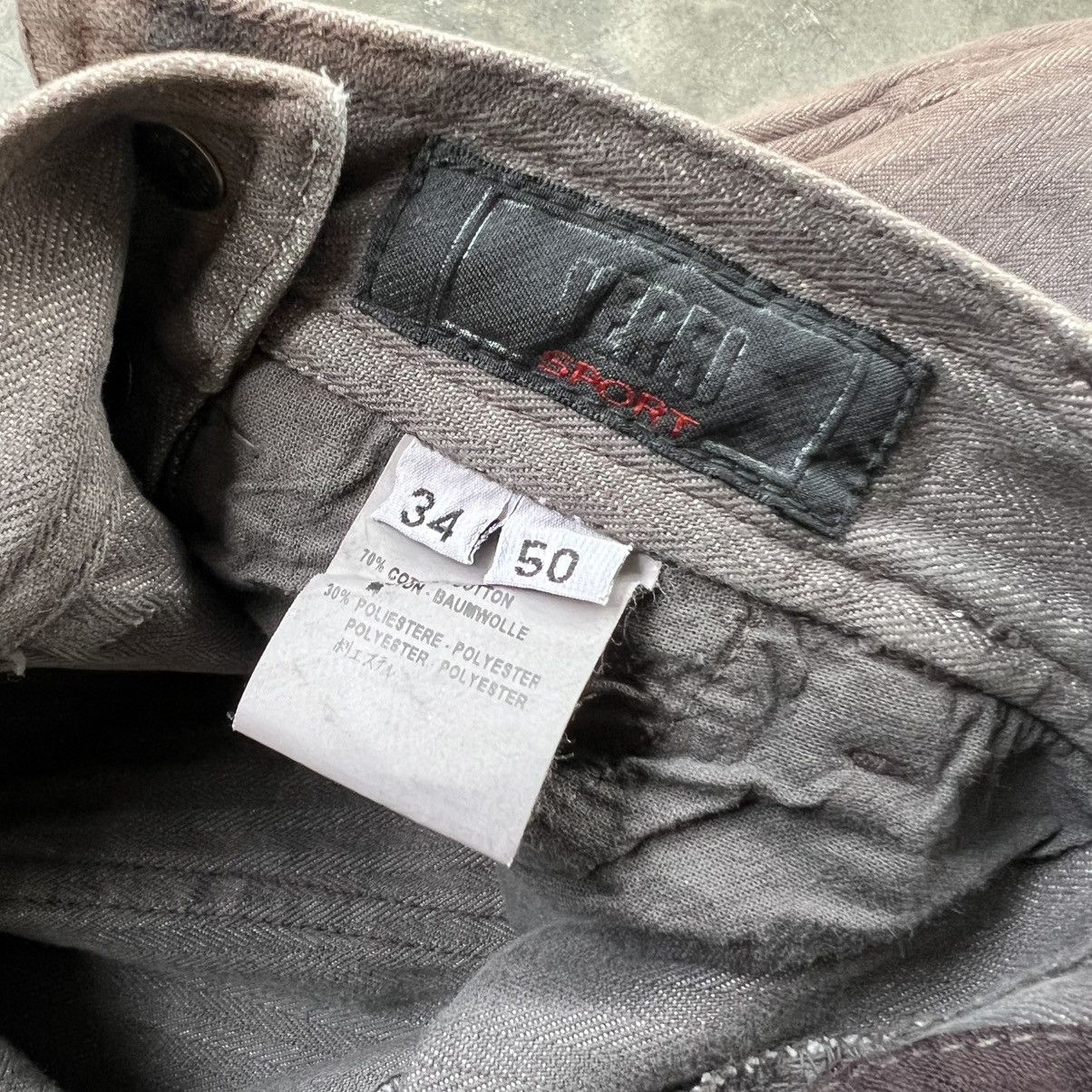 VERRI Verri Washed Snape Panel Pinstripe Regular Fit Pants Size US 34 / EU 50 - 15 Thumbnail
