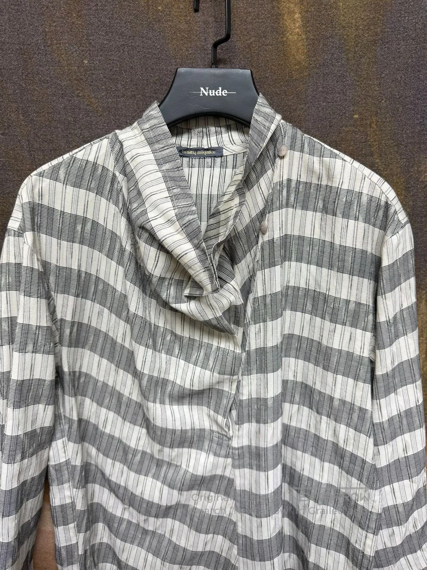 Issey Miyake issey miyake striped linen collar shirt. Size US M / EU 48-50 / 2 - 6 Thumbnail