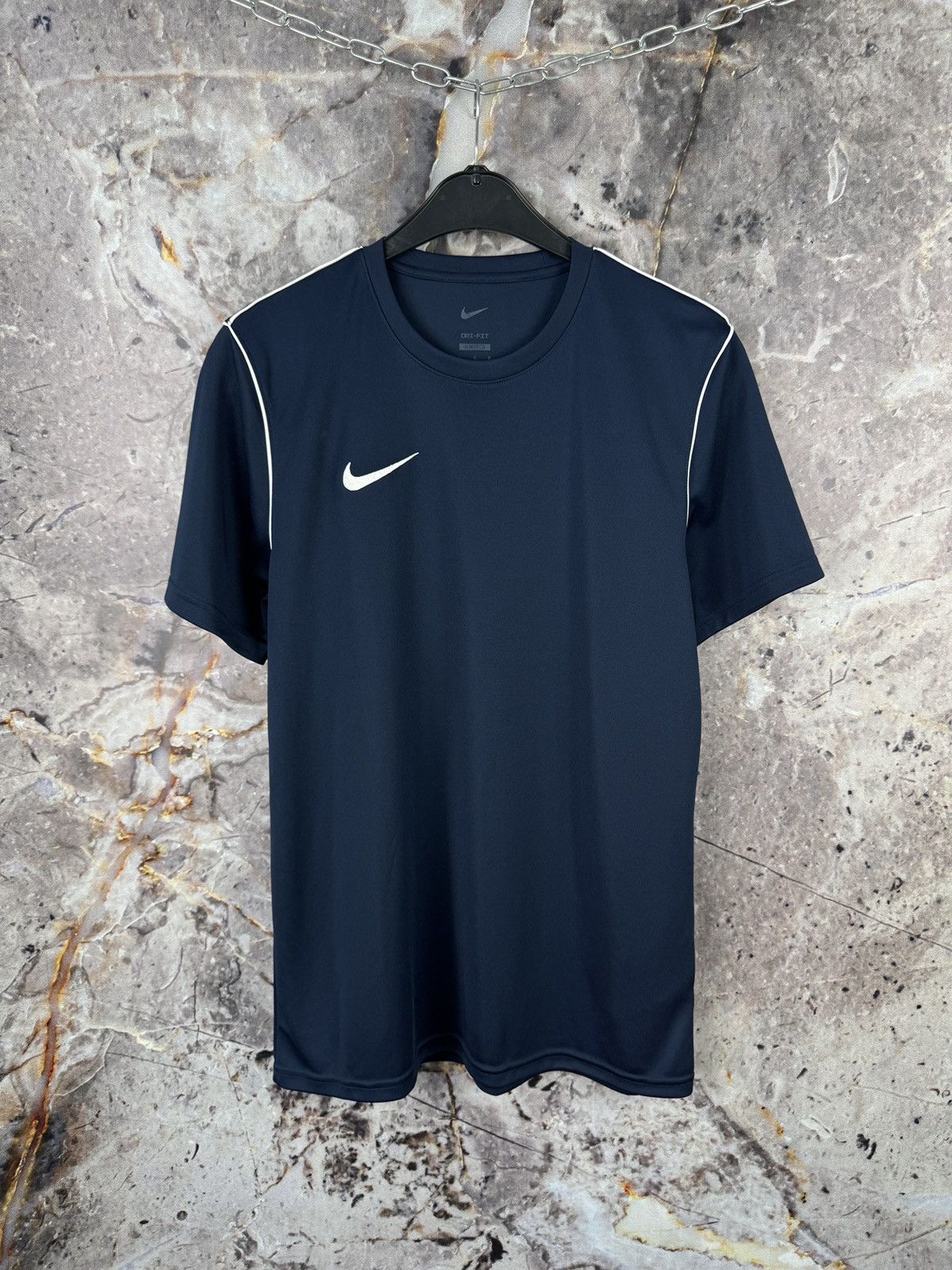Nike Nike Dri-Fit Men’s Training T-Shirt Navy Blue Logo Size L Size US L / EU 52-54 / 3 - 1 Thumbnail