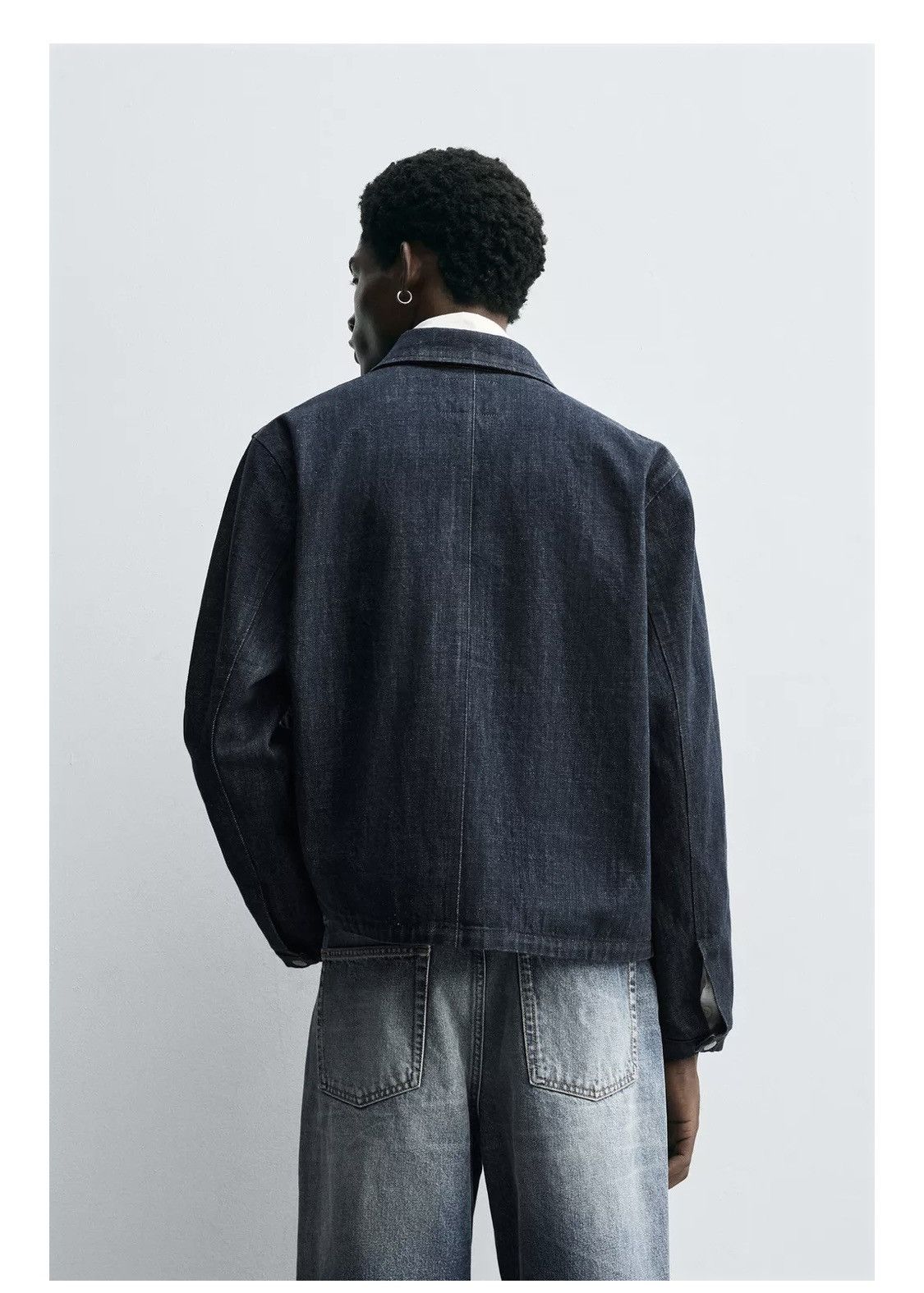 Zara Zara - Men’s Denim Jacket with Fireman Clasp - Small Size US S / EU 44-46 / 1 - 9 Thumbnail