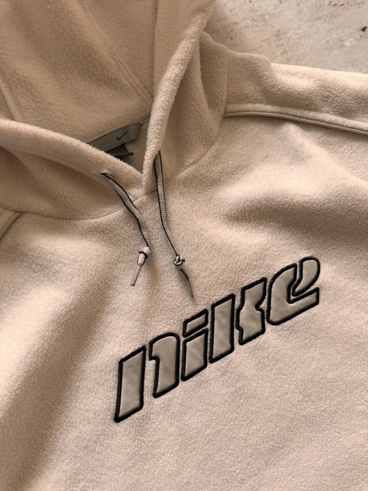 Nike × Vintage NIKE TEDDY VINTAGE CENTER LOGO OVERSIZE HOODIE Size US XL / EU 56 / 4 - 4 Thumbnail