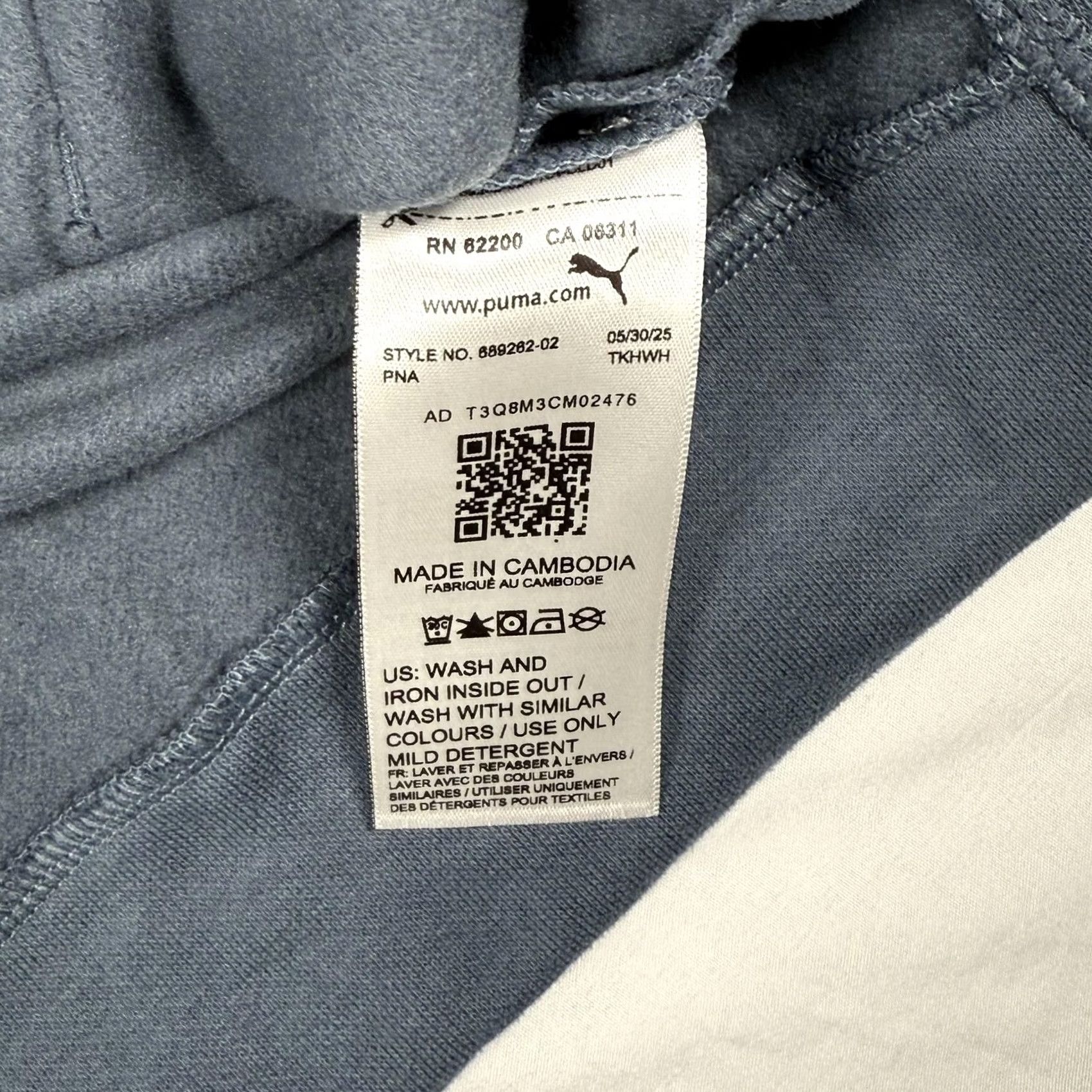 Puma Puma Hoodie Medium Blue Fleece Pullover Sweatshirt Athleisure Kangaroo Pocket Winter Womens Size M / US 6-8 / IT 42-44 - 4 Thumbnail