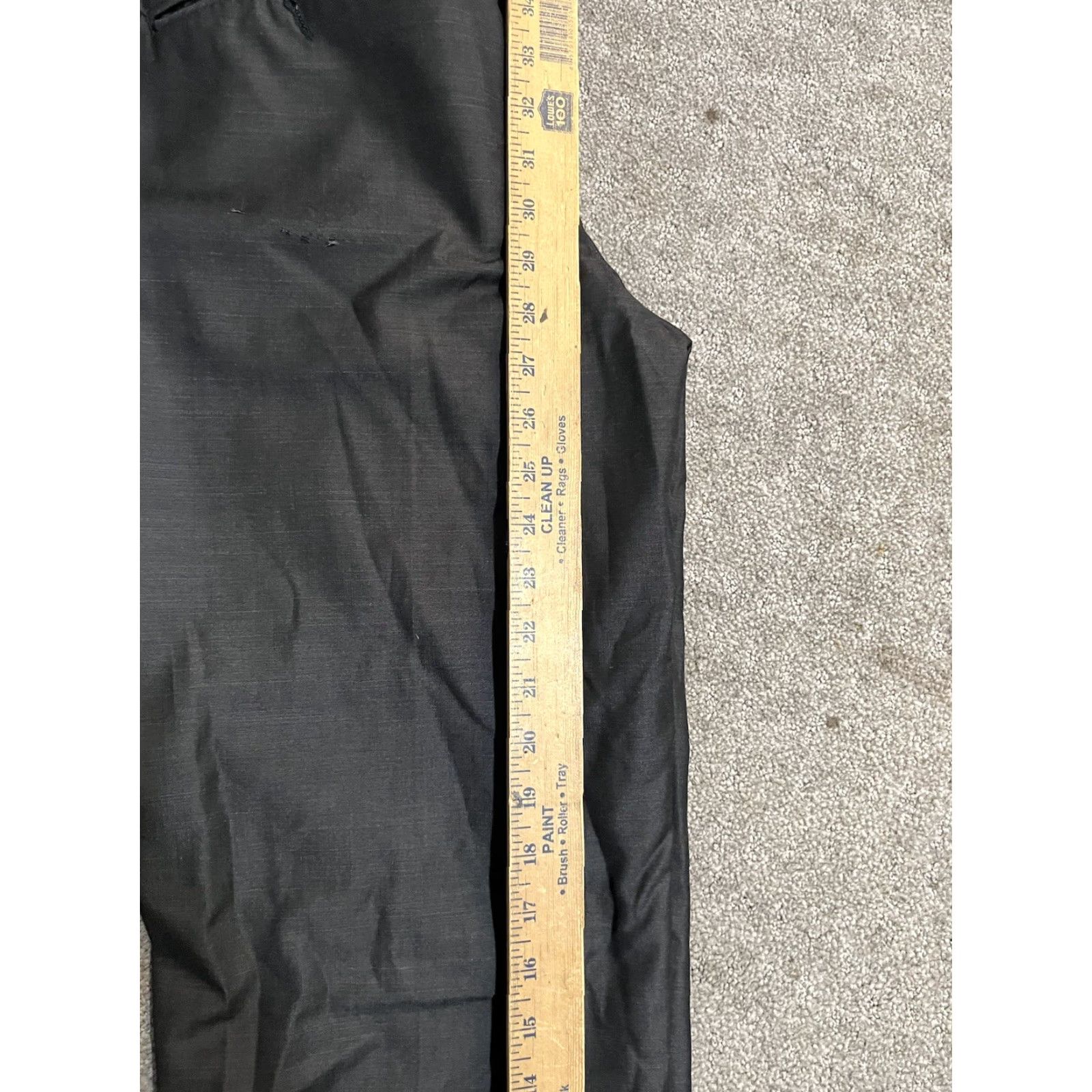 Calvin Klein Calvin Klein Mens Dress Pants Gray Flat Front 32x29 Polyester Blend Straight Leg Slacks Size US 32 / EU 48 - 6 Thumbnail