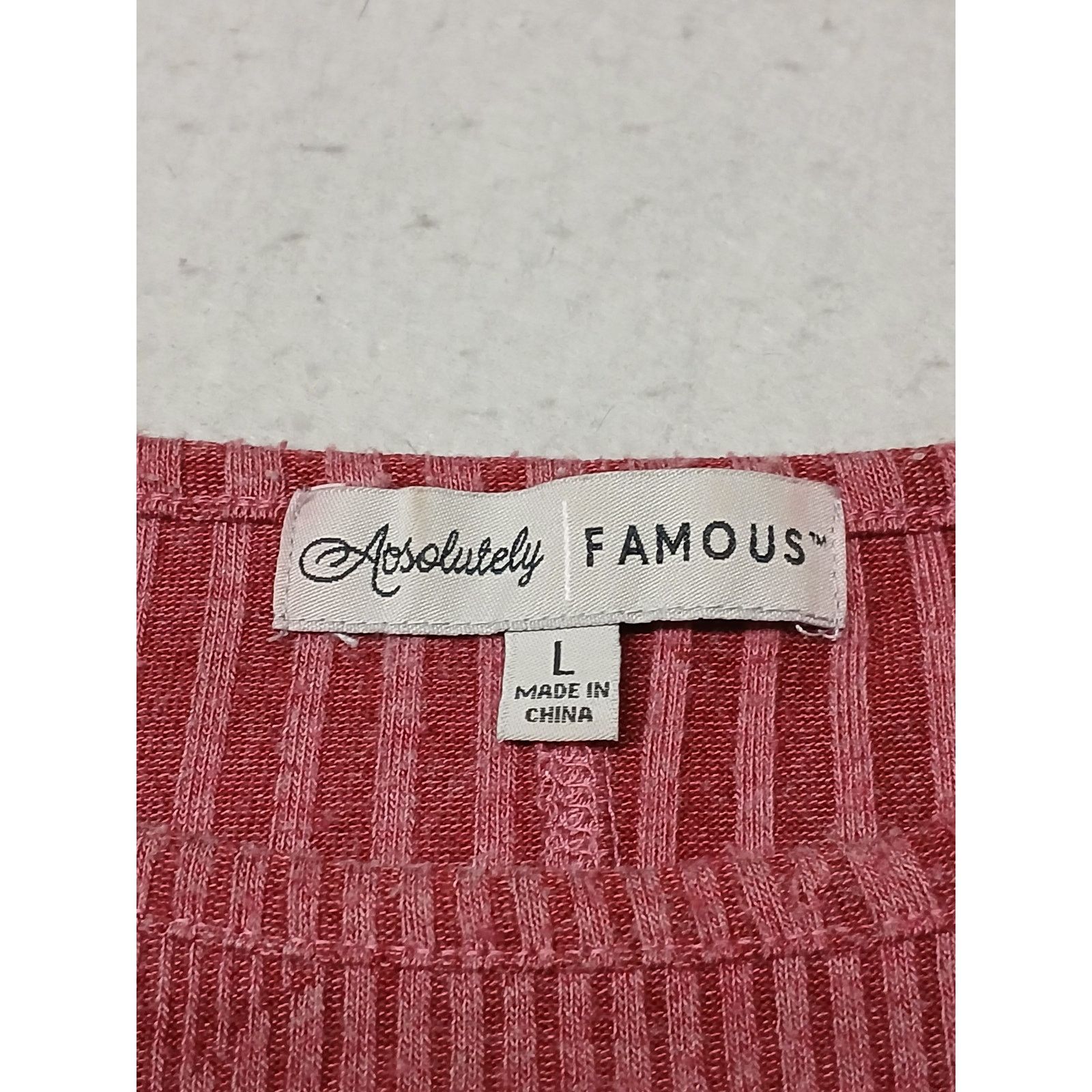 Other Absolutely Famous (Large) Burgundy Mid Sleeve Sweathirt Size L / US 10 / IT 46 - 5 Thumbnail