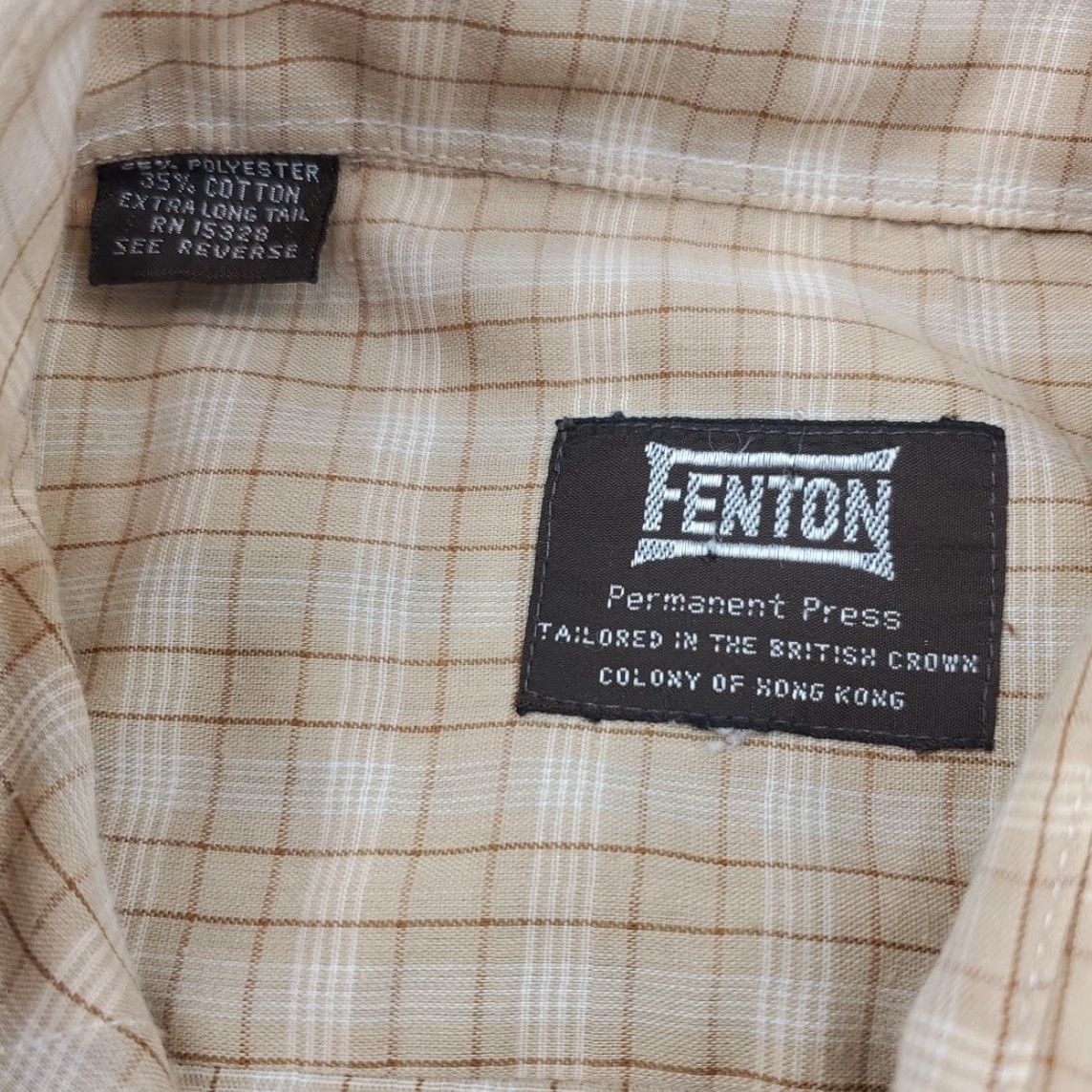 Vintage VINTAGE Fenton Western Cowboy Shirt Mens L Plaid Pearl Snap USA Made Long Tails Size US L / EU 52-54 / 3 - 3 Thumbnail