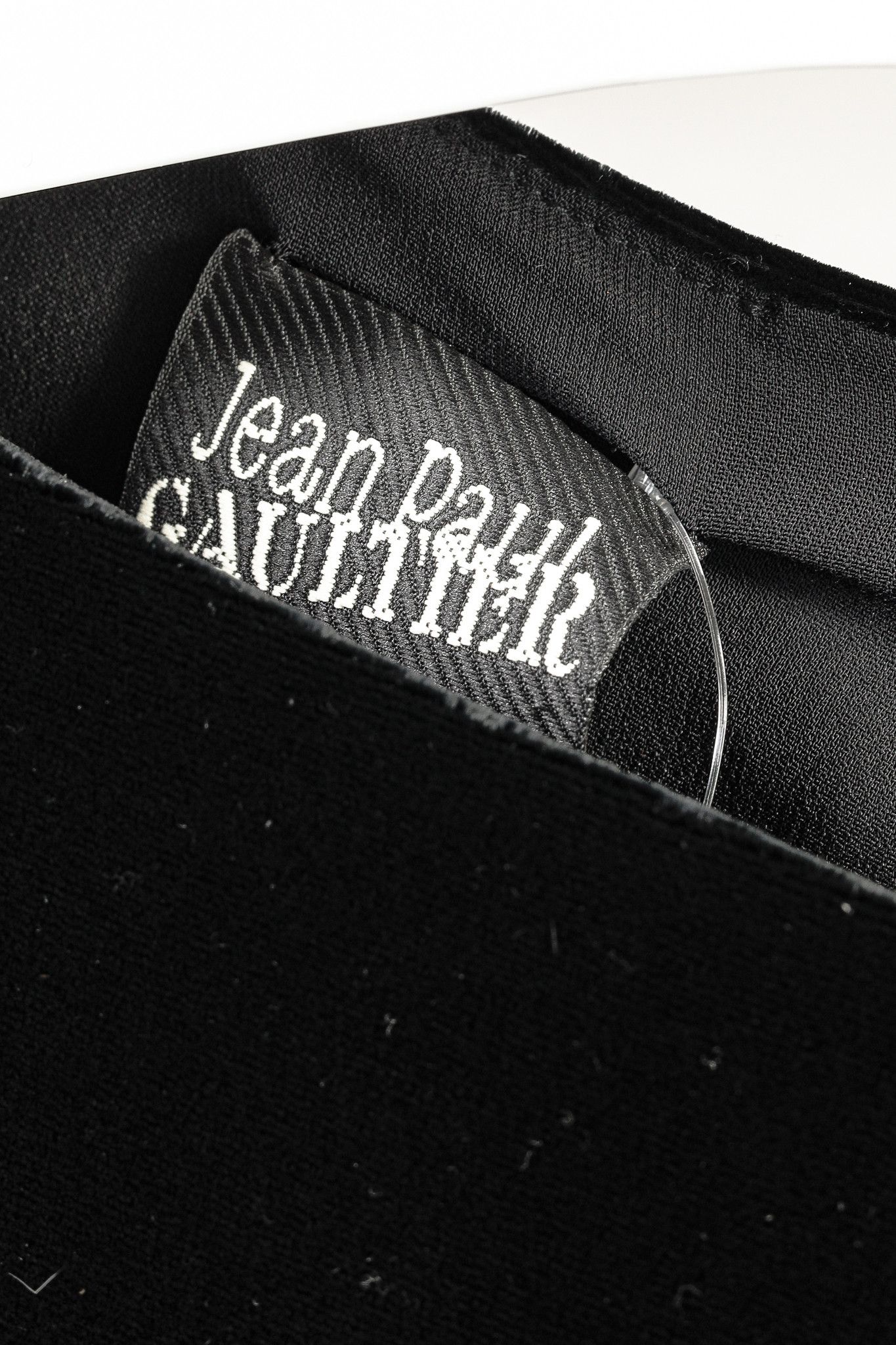 Jean Paul Gaultier Jean Paul Gaultier Black Velvet Sheer-Sleeve Midi Dress Size M / US 6-8 / IT 42-44 - 8 Thumbnail