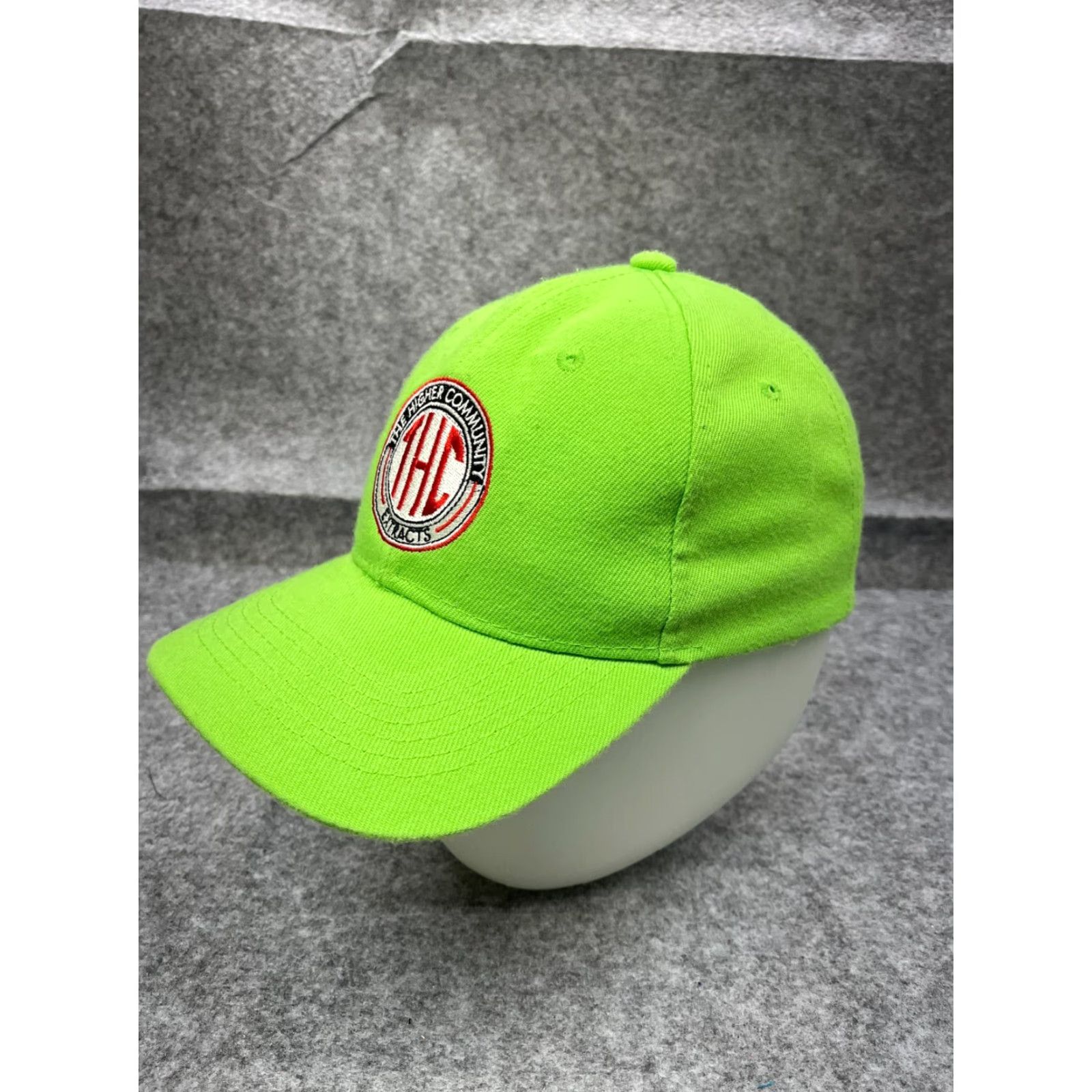 Vintage The Higher Community Extracts Hat Adult One Size Green 100% Polyester Strap Back Size ONE SIZE - 4 Thumbnail