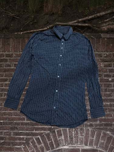 Dolce & Gabbana DOLCE GABBANA Stripe Fit Stretch Long Sleeve Button Up Size US M / EU 48-50 / 2 - 1 Thumbnail