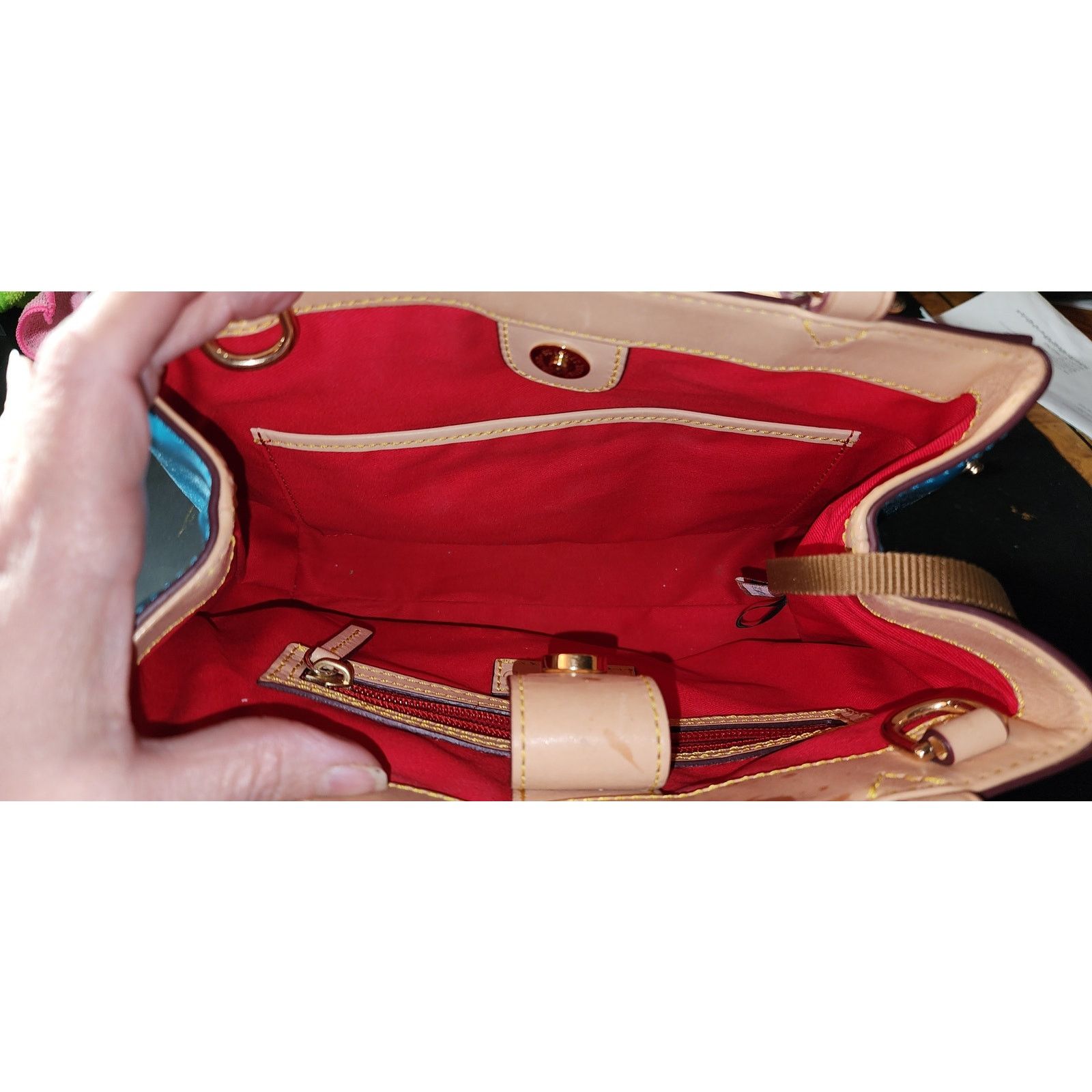 Dooney & Bourke Dooney & Bourke Patent Small Zip Satchel Crossbody Size ONE SIZE - 3 Thumbnail