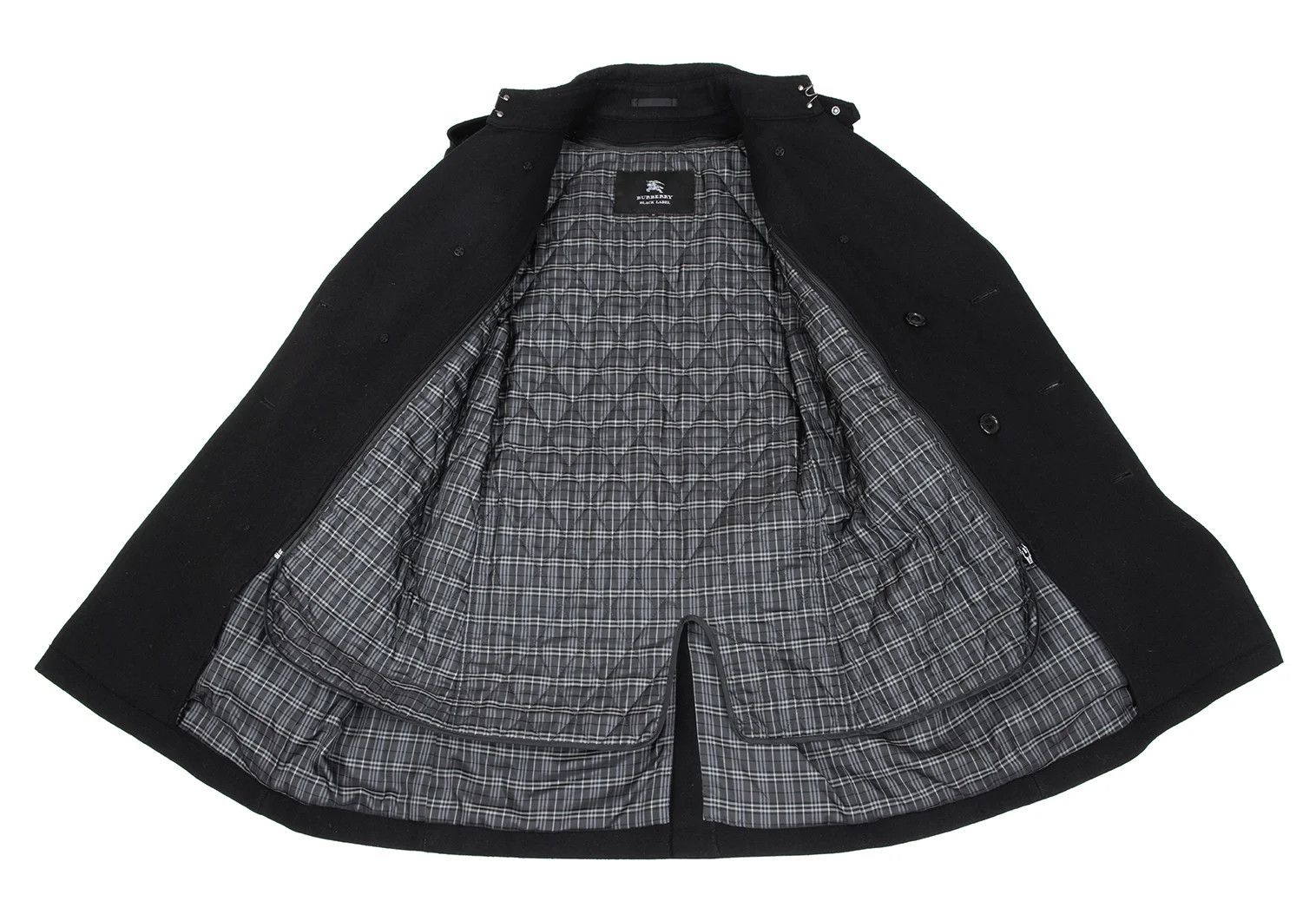 Burberry Wool Melton Half Coat with Removable Liner in Black, Size M Size US M / EU 48-50 / 2 - 11 Thumbnail