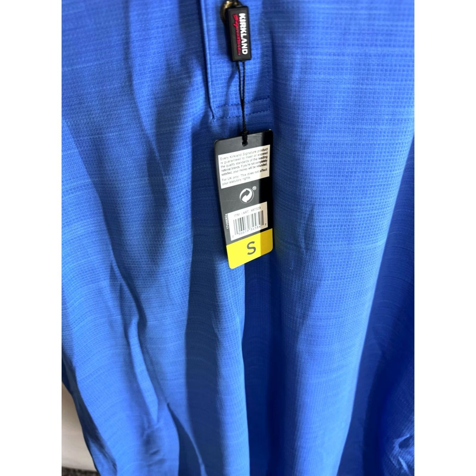 Vintage Kirkland Shirt Mens S Sharp NWT Bleu Poly Golf POLO Size US S / EU 44-46 / 1 - 7 Thumbnail