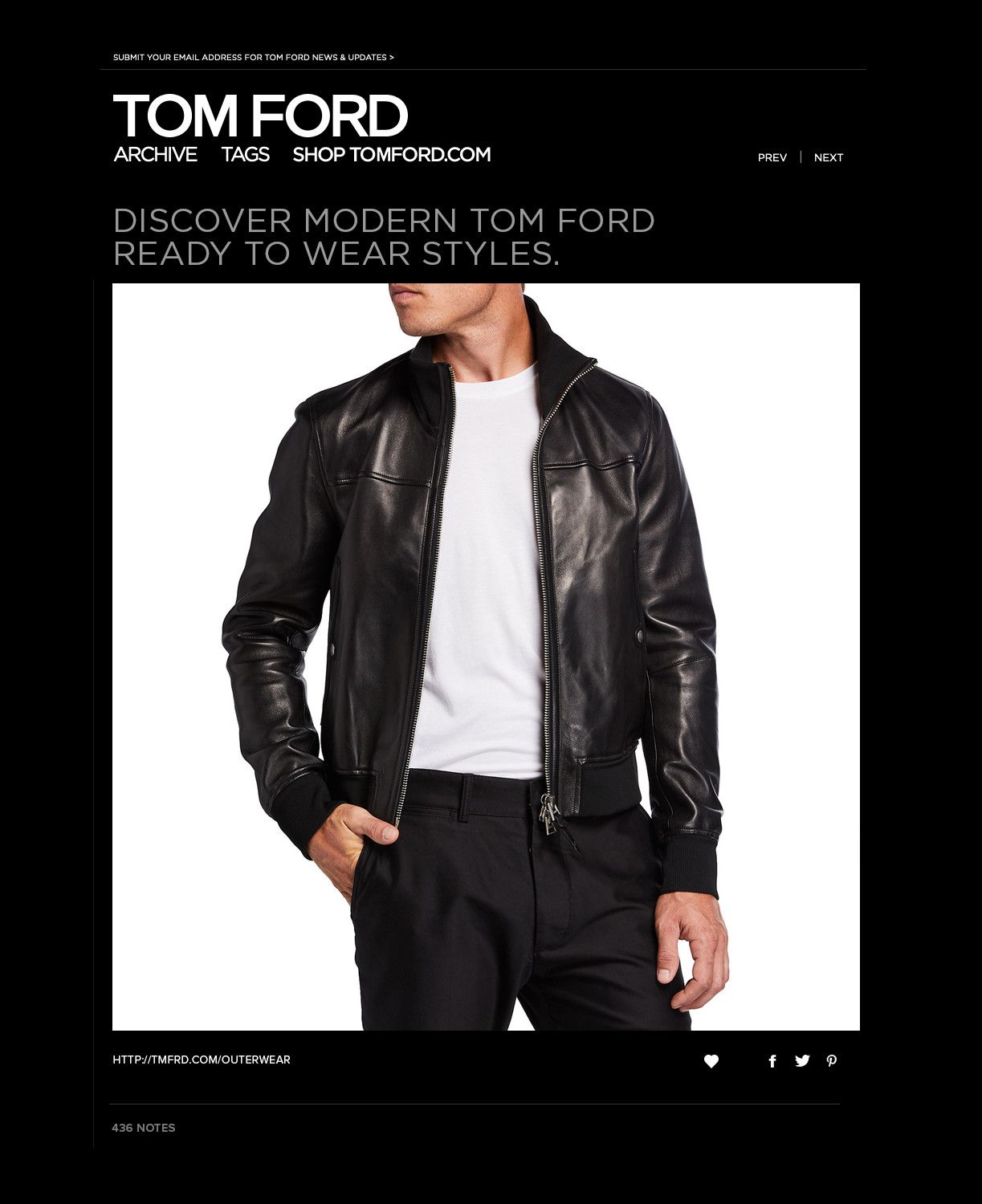 image of Ultimate New W/tags $6,750 W/tax Tom Ford Lambskin Bomber in Black, Men's (Size Medium)