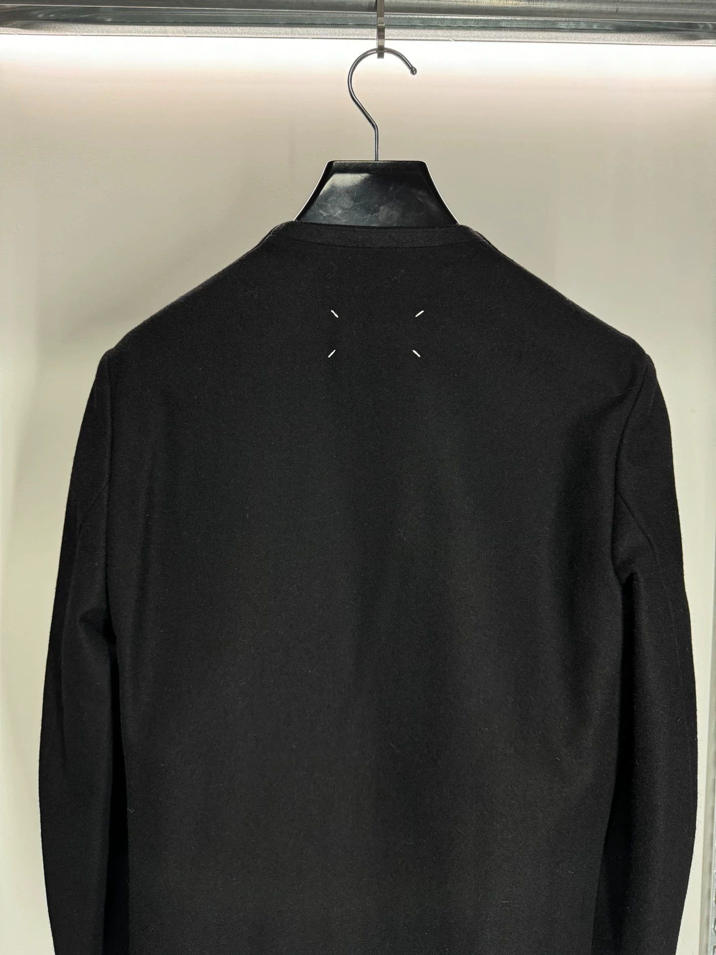 Maison Margiela Maison Margiela Deconstructed Wool Uncollared Blazer 46 Size 46R - 1 Thumbnail