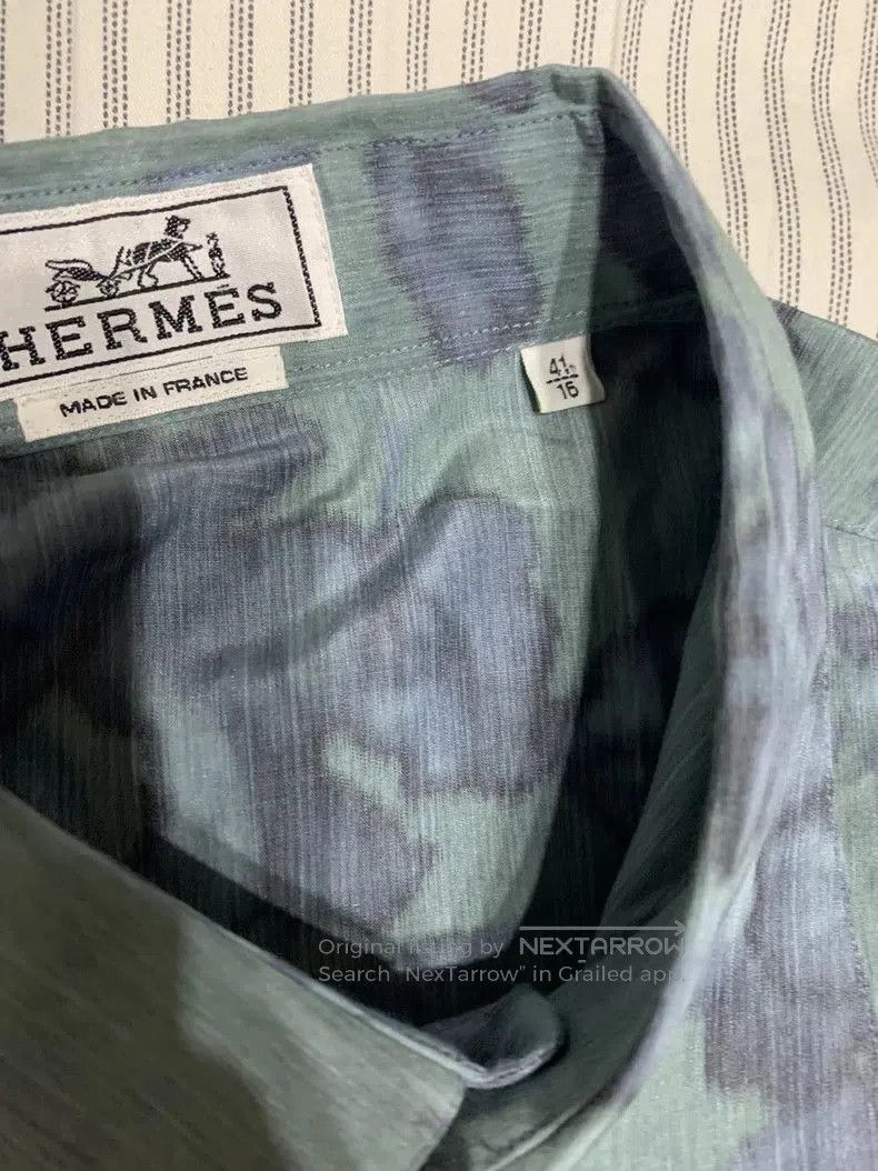 Hermes Hermes Silk Floral Print Shirt Coat. Size US L / EU 52-54 / 3 - 6 Thumbnail