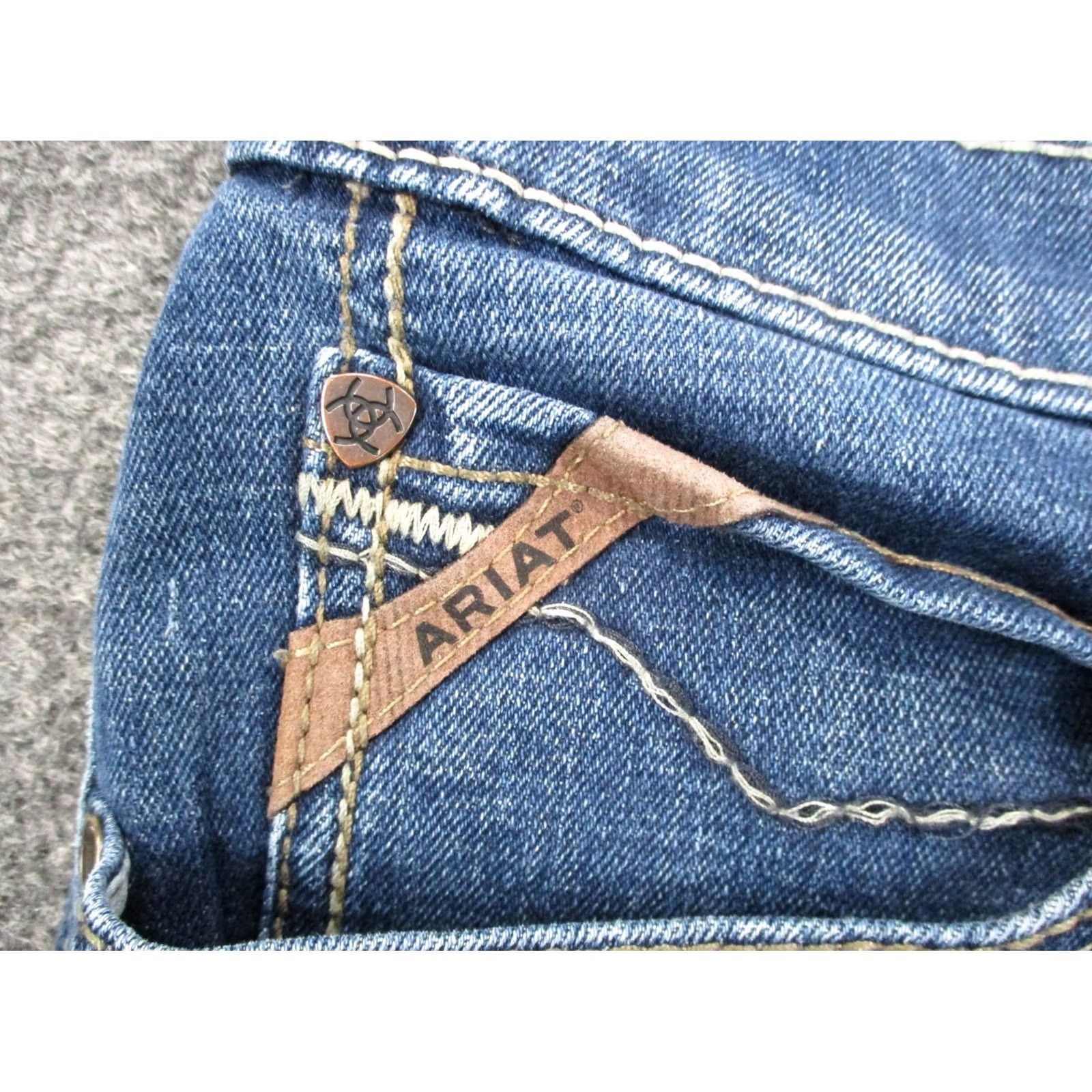 Ariat Ariat Jeans Mens 34 X 38 Blue Denim M4 Relaxed Bootcut Work Country Casual Pair Jeans Mens Regular Size US 32 / EU 48 - 7 Thumbnail