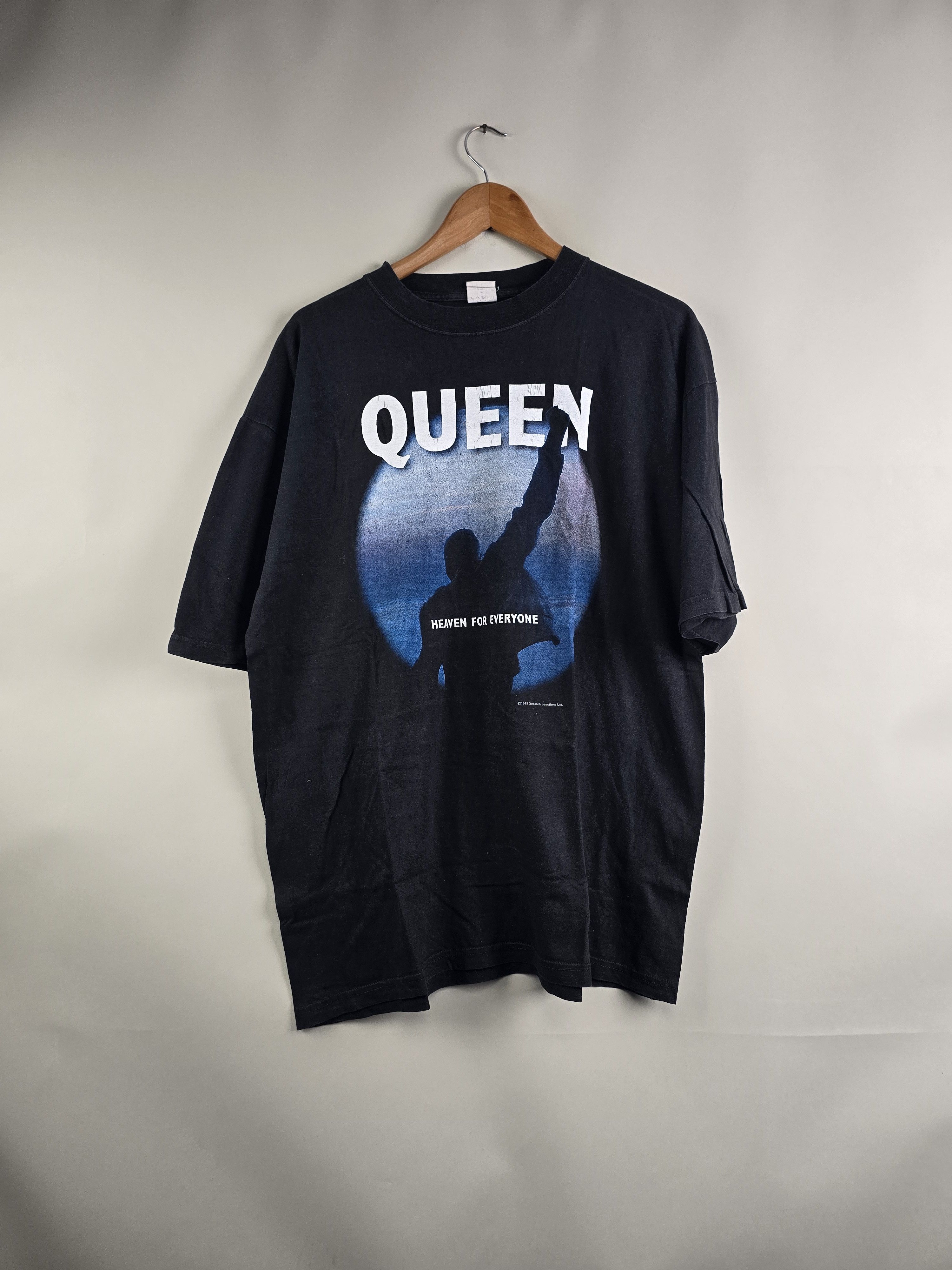 Band Tees × Vintage 90s Queen Freddie Mercury Heaven for everyone XL 23" 30" Size US XL / EU 56 / 4 - 1 Thumbnail