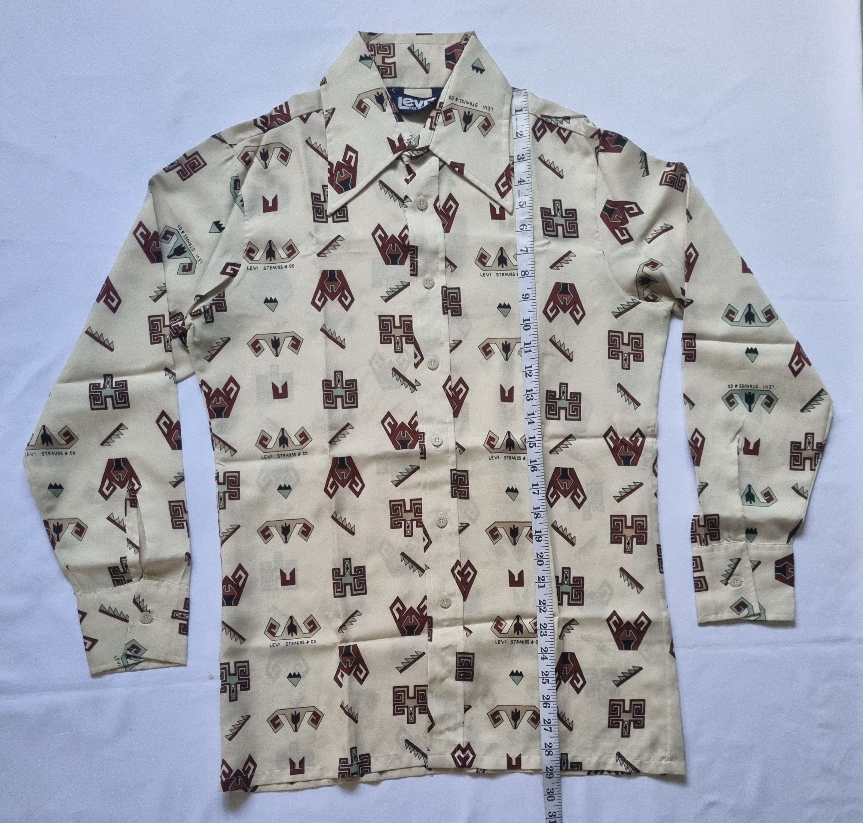 Levi's × Vintage Vintage 70s Levi's Western Aztec Native American Button Size US M / EU 48-50 / 2 - 5 Thumbnail