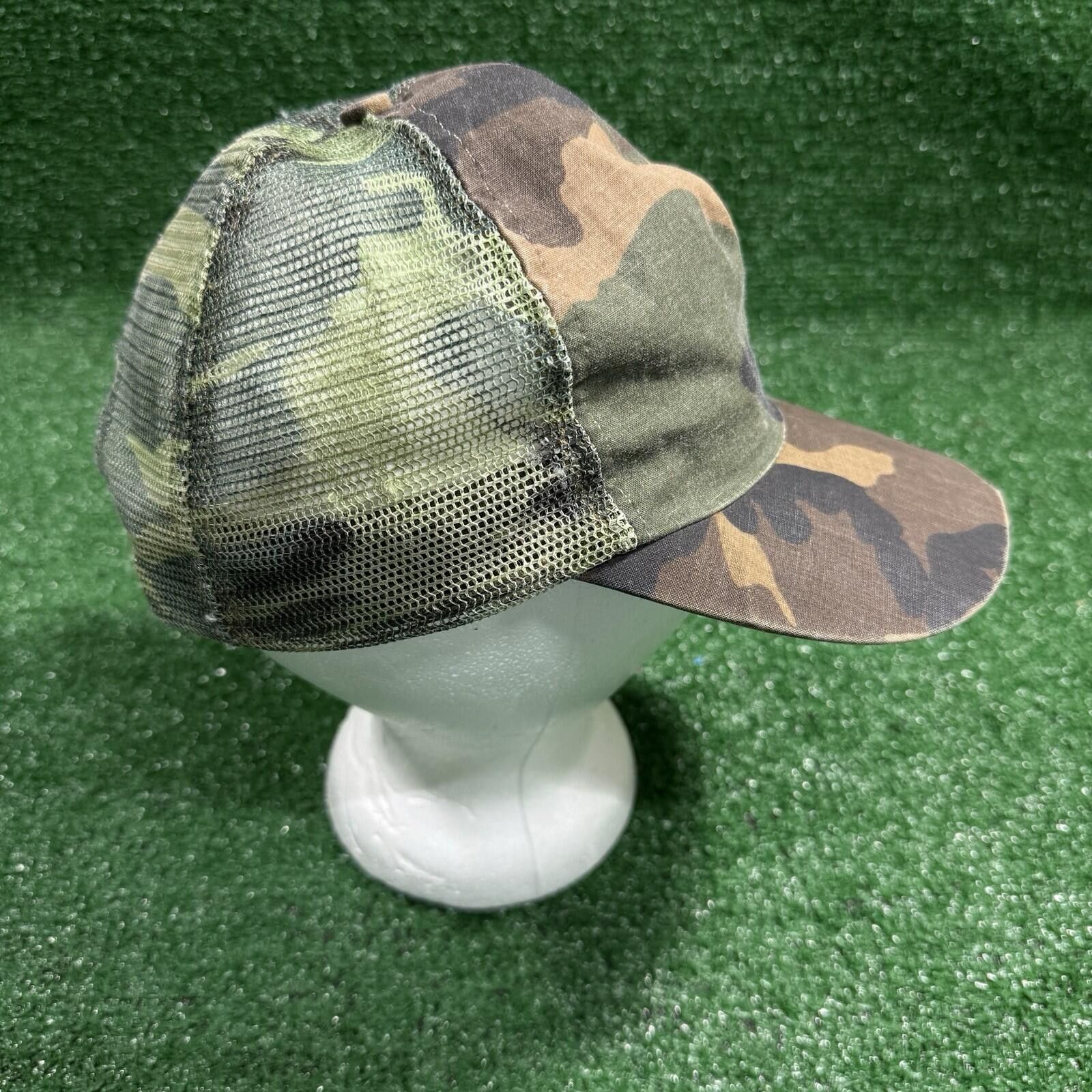 Other Vintage Camo Trucker Hat Mesh Snapback Cap USA Woodland Camo Size ONE SIZE - 5 Thumbnail