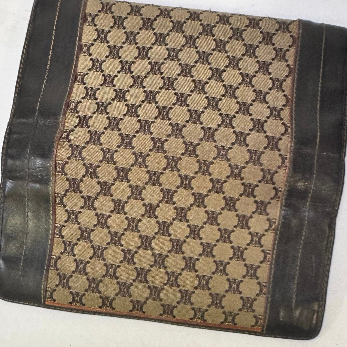 Celine Celine Leather and fabric Monogram long wallet Size ONE SIZE - 2 Thumbnail