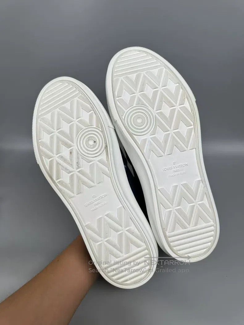 Louis Vuitton Louis Vuitton Ink-wash white and blue one-step casual shoe Size US 7 / EU 40 - 9 Thumbnail