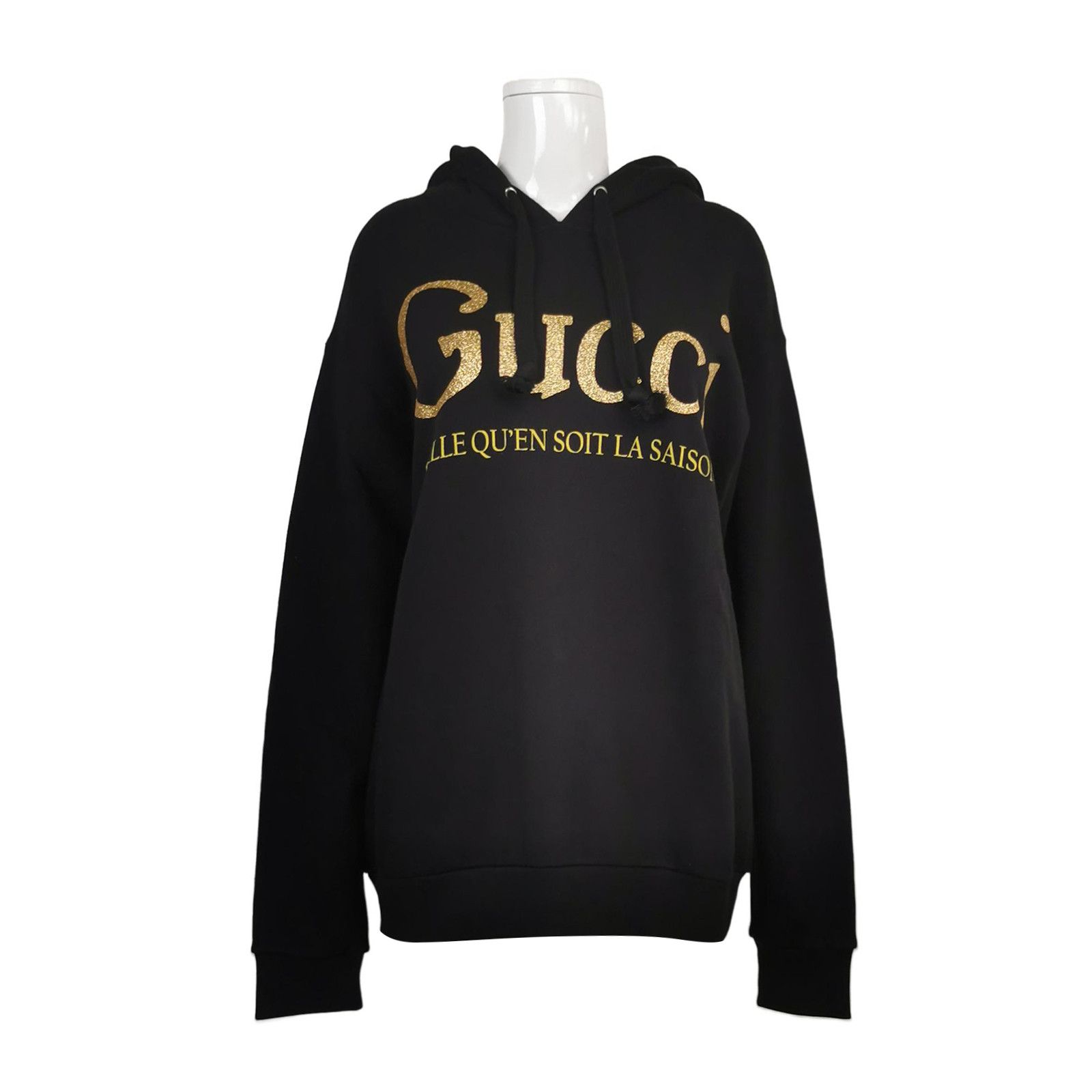 Gucci Gucci Gold Logo Hoodie Size S Size US S / EU 44-46 / 1 - 1 Thumbnail