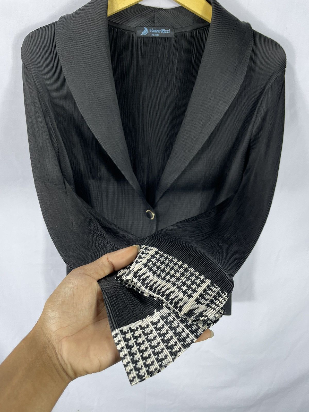 Issey Miyake × Japanese Brand × Yohji Yamamoto Blazer Undefined pleats Jacket Shirt ,Style issey outer Size US M / EU 48-50 / 2 - 4 Thumbnail