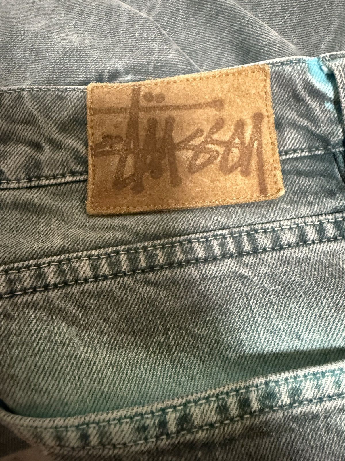 Stussy Stussy Spray Dye Jorts Size US 33 - 4 Thumbnail