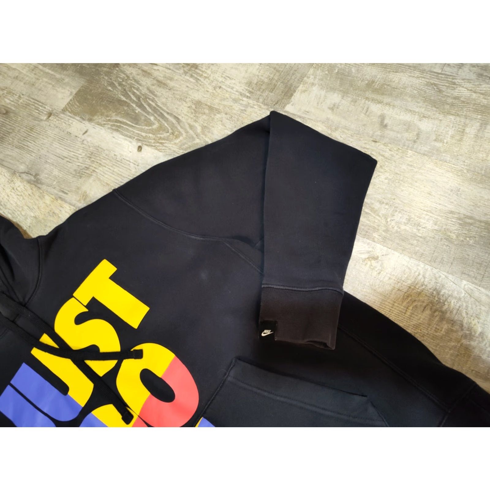 Nike Nike Hoodie Pullover Men M Black Just Do It CU4271-010 Swoosh Logo Sweatshirt SFleece Lined" Size US M / EU 48-50 / 2 - 5 Thumbnail