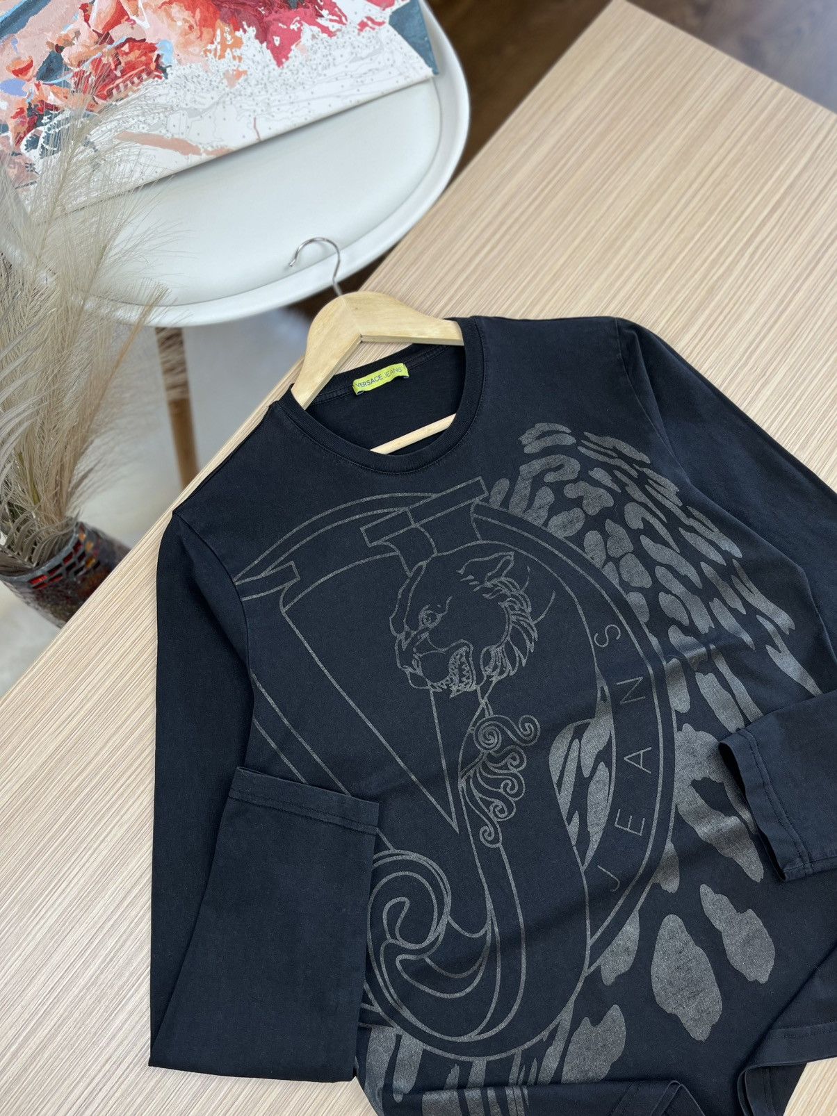 Versace Versace Jeans Logo longsleeve tee Size US L / EU 52-54 / 3 - 4 Thumbnail