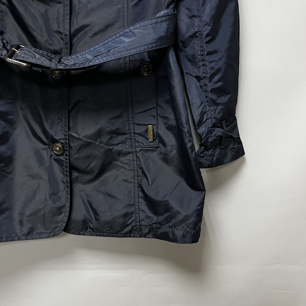 Woolrich Woolen Mills WOOLRICH Trench Coat For Women’s 100% Nylon Navy Size XS / US 0-2 / IT 36-38 - 5 Thumbnail