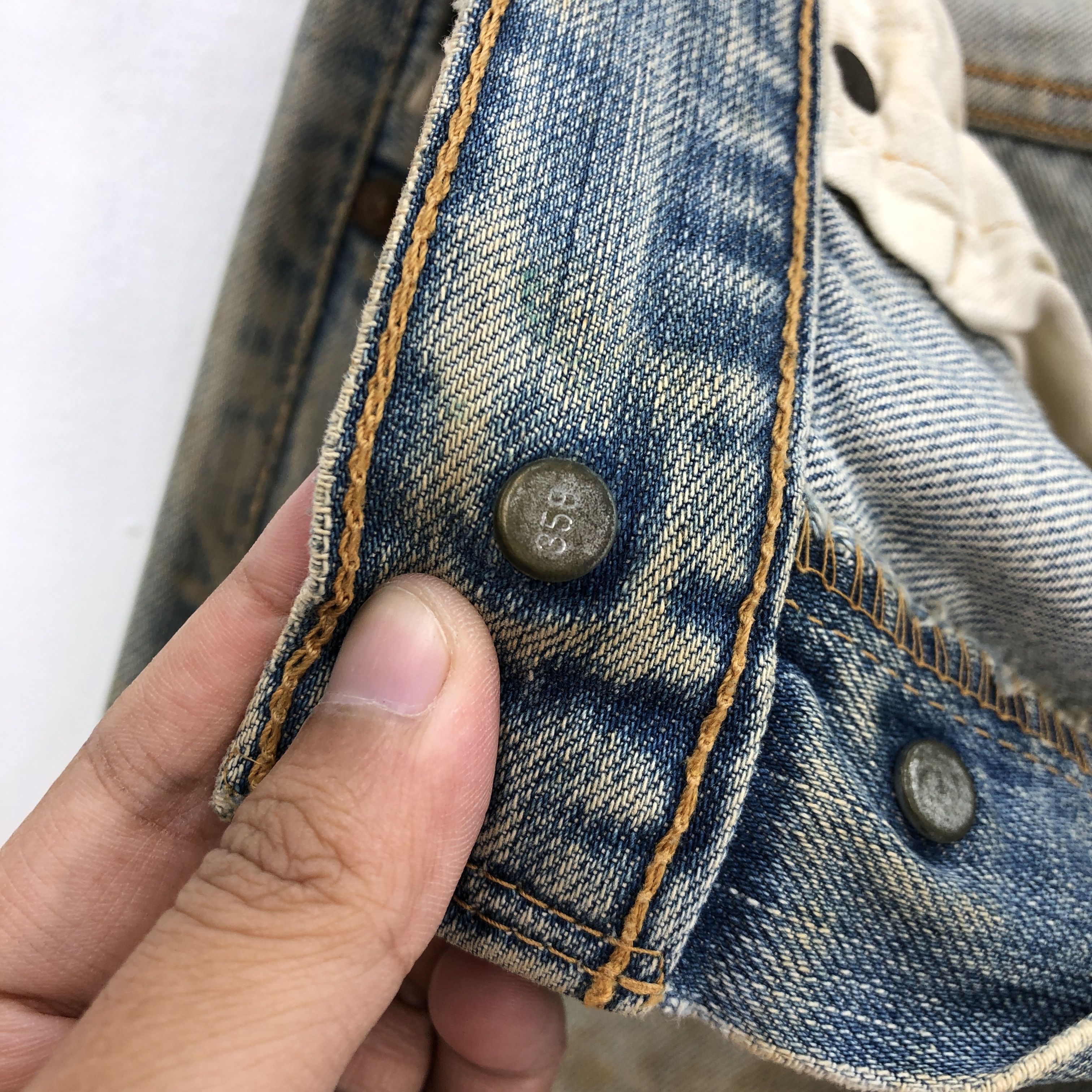 Levi's Vintage Levis 501 Dirty Jeans Levi's Mud Wash Rusty Denim Size 28" / US 6 / IT 42 - 6 Thumbnail