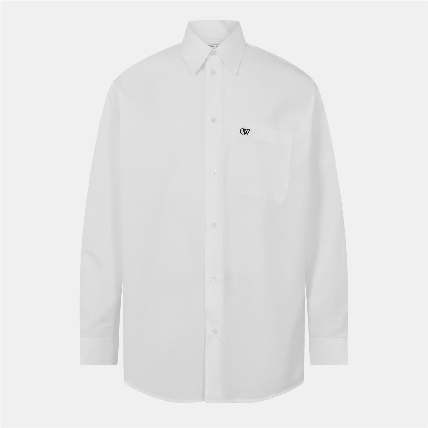 Off-White o1g2r1mq0326 Structured Fit Overshirt in White Size US XS / EU 42 / 0 - 1 Thumbnail
