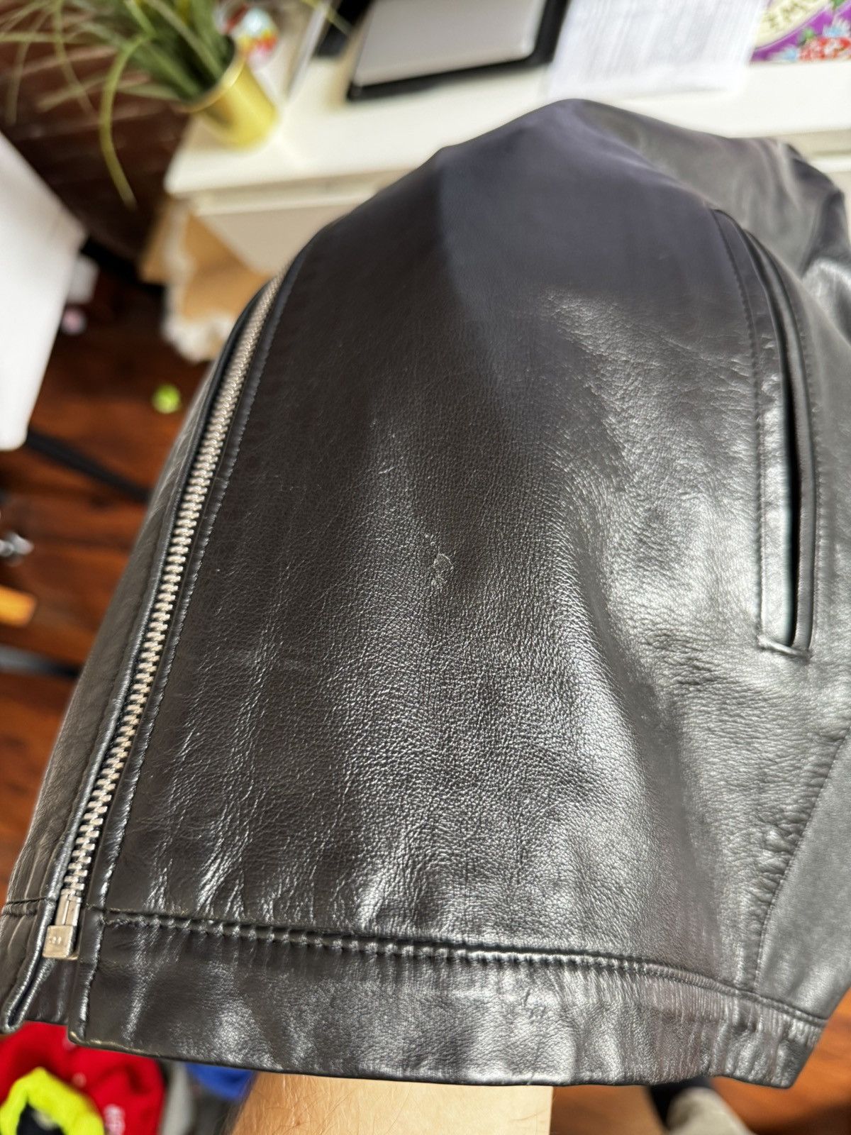 Leather Vintage Genuine Real Leather Jacket High Quality Rock Punk Size US L / EU 52-54 / 3 - 18 Thumbnail