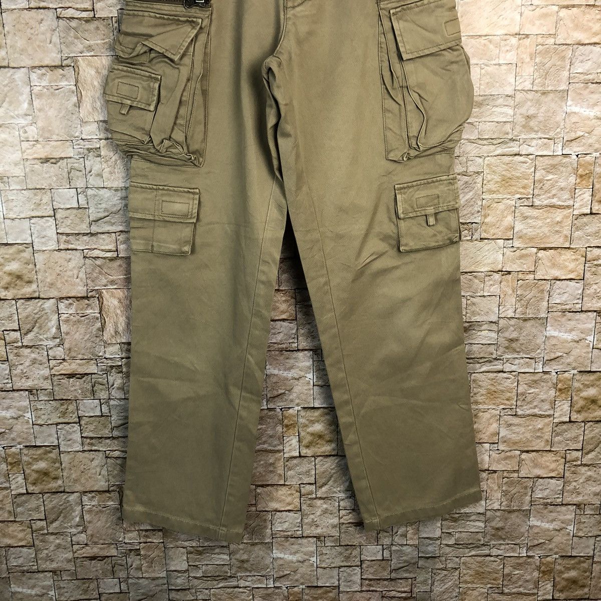 Japanese Brand DL Japan streetwear Brown Cargo Multipocket Pants #A457 Size US 29 - 3 Thumbnail