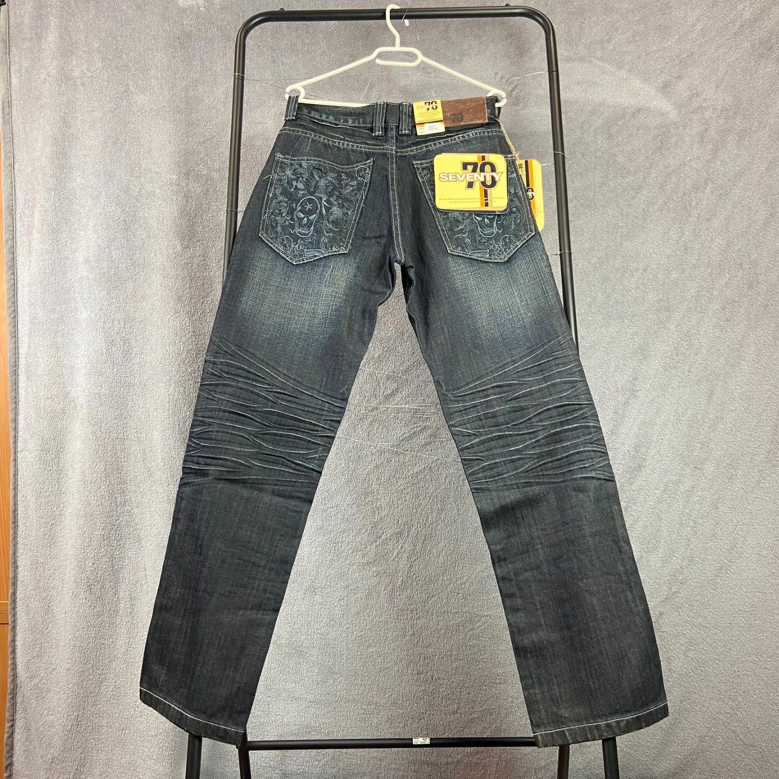 Vintage Seventy70 Y2K Vintage Jeans with Skull Pockets Size 32 Size US 32 / EU 48 - 2 Thumbnail