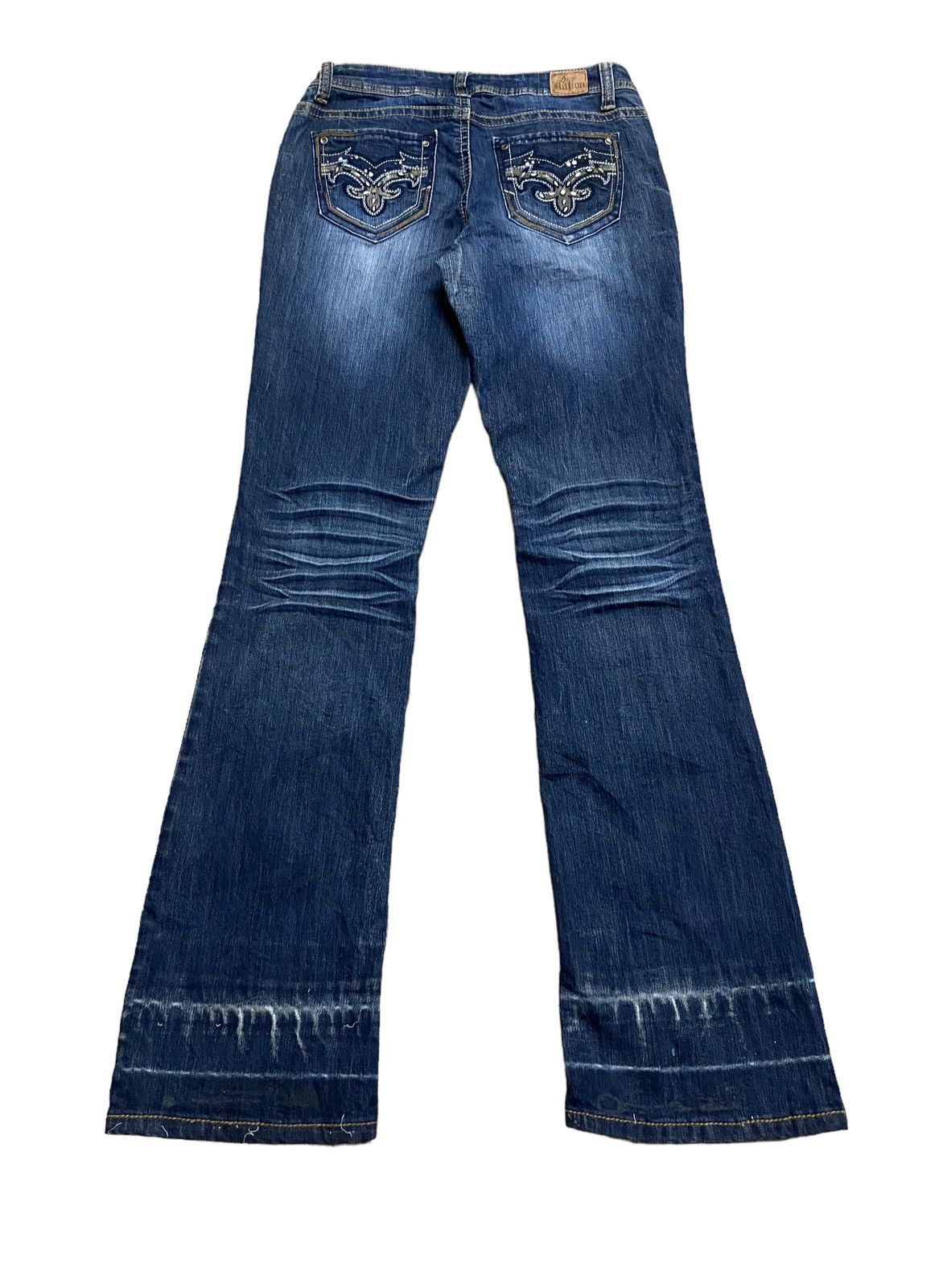 If Six Was Nine × Japanese Brand × Le Grande Bleu (L.G.B.) Rare Design Vintage Brand Love Ration Flared Jeans 2000s Size US 30 / EU 46 - 2 Thumbnail