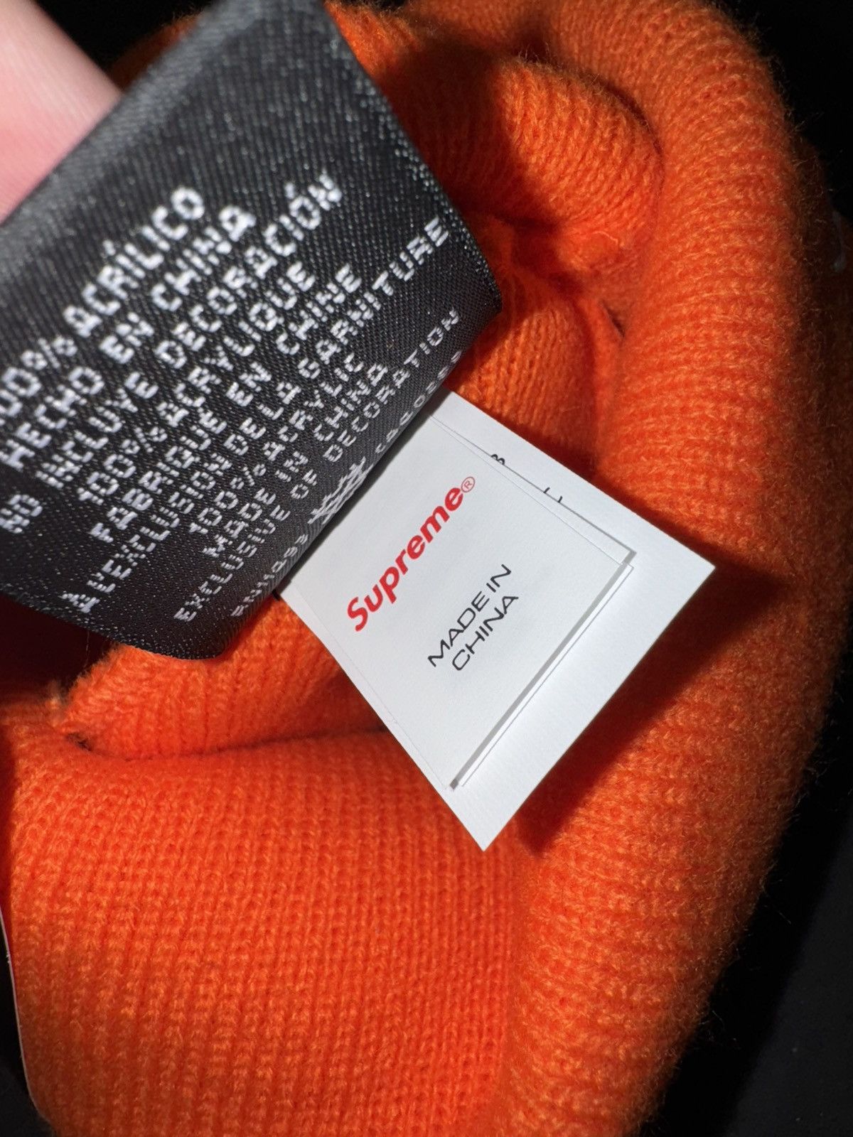 Supreme Supreme New Era Box Logo Beanie (FW24) Dark Orange Size ONE SIZE - 5 Thumbnail