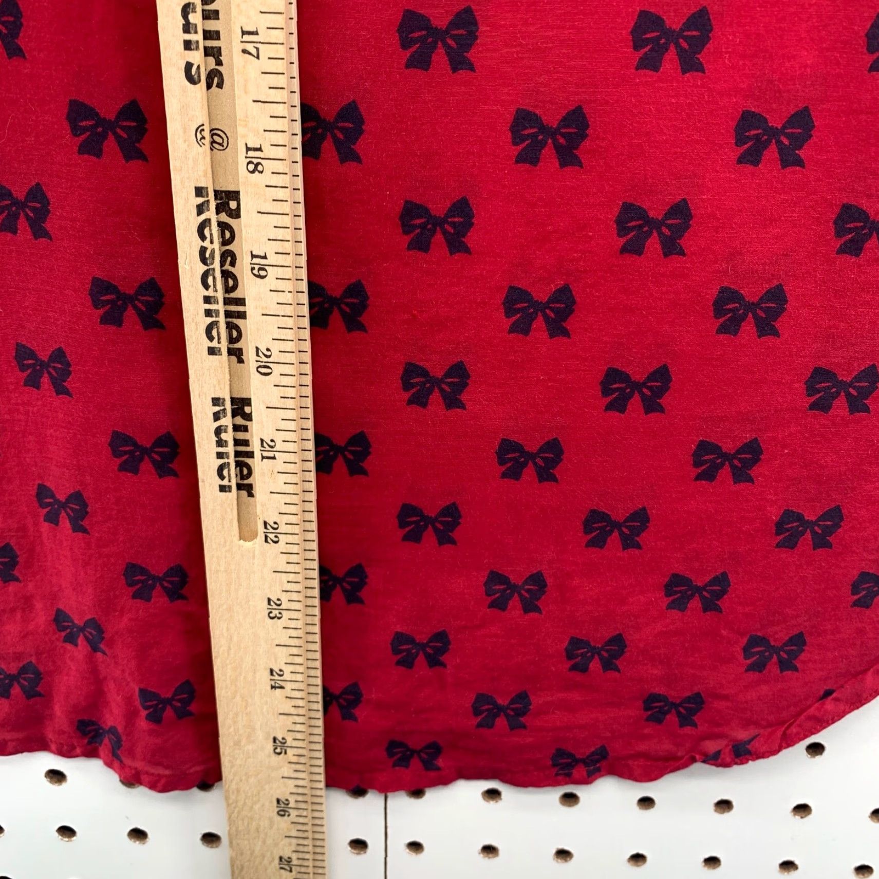 J.Crew J.CREW Button Shirt Womens Size 2 Red Long Sleeve Bow Tie AOP 18.5x25.5 Size XS / US 0-2 / IT 36-38 - 6 Thumbnail