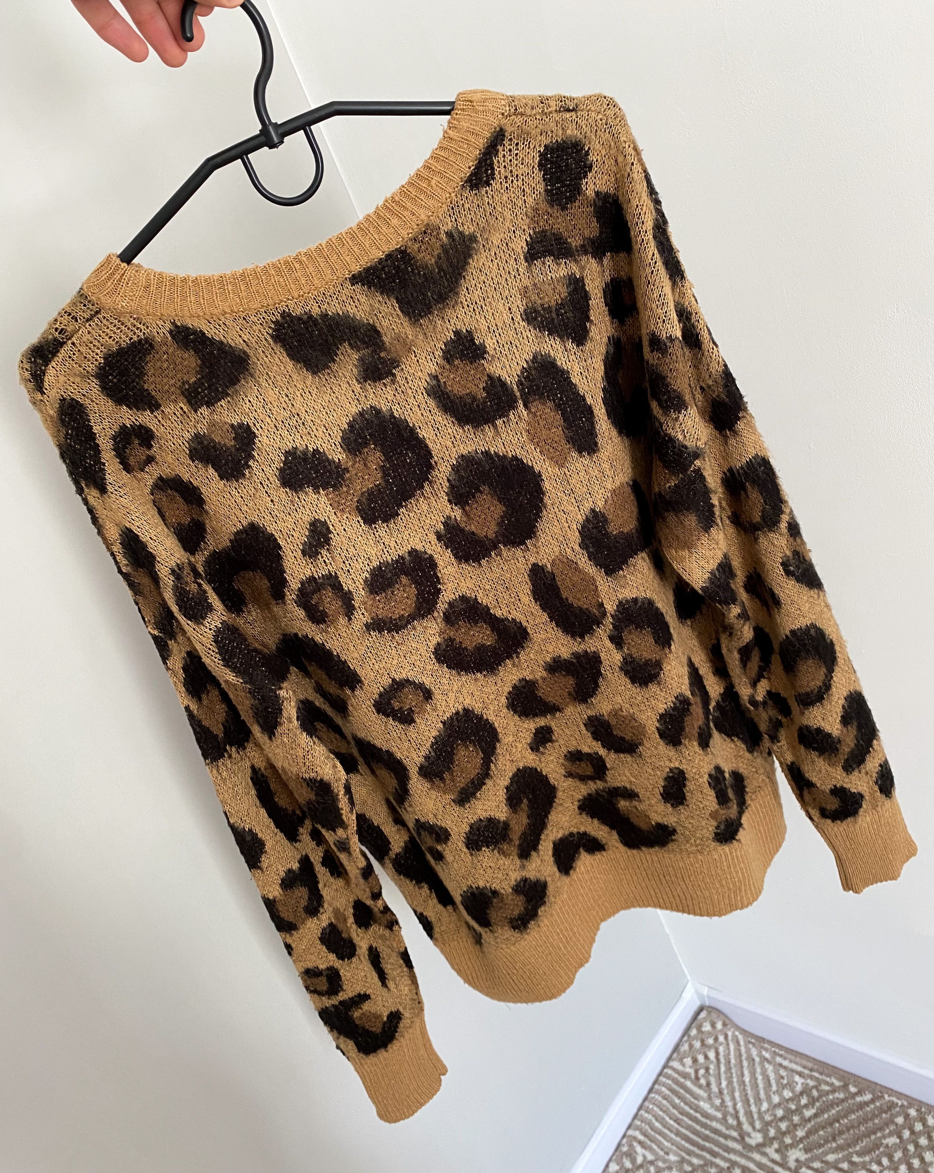Japanese Brand Japanese vintage Leopard Mohair Unisex Knit Sweater Size US S / EU 44-46 / 1 - 10 Thumbnail