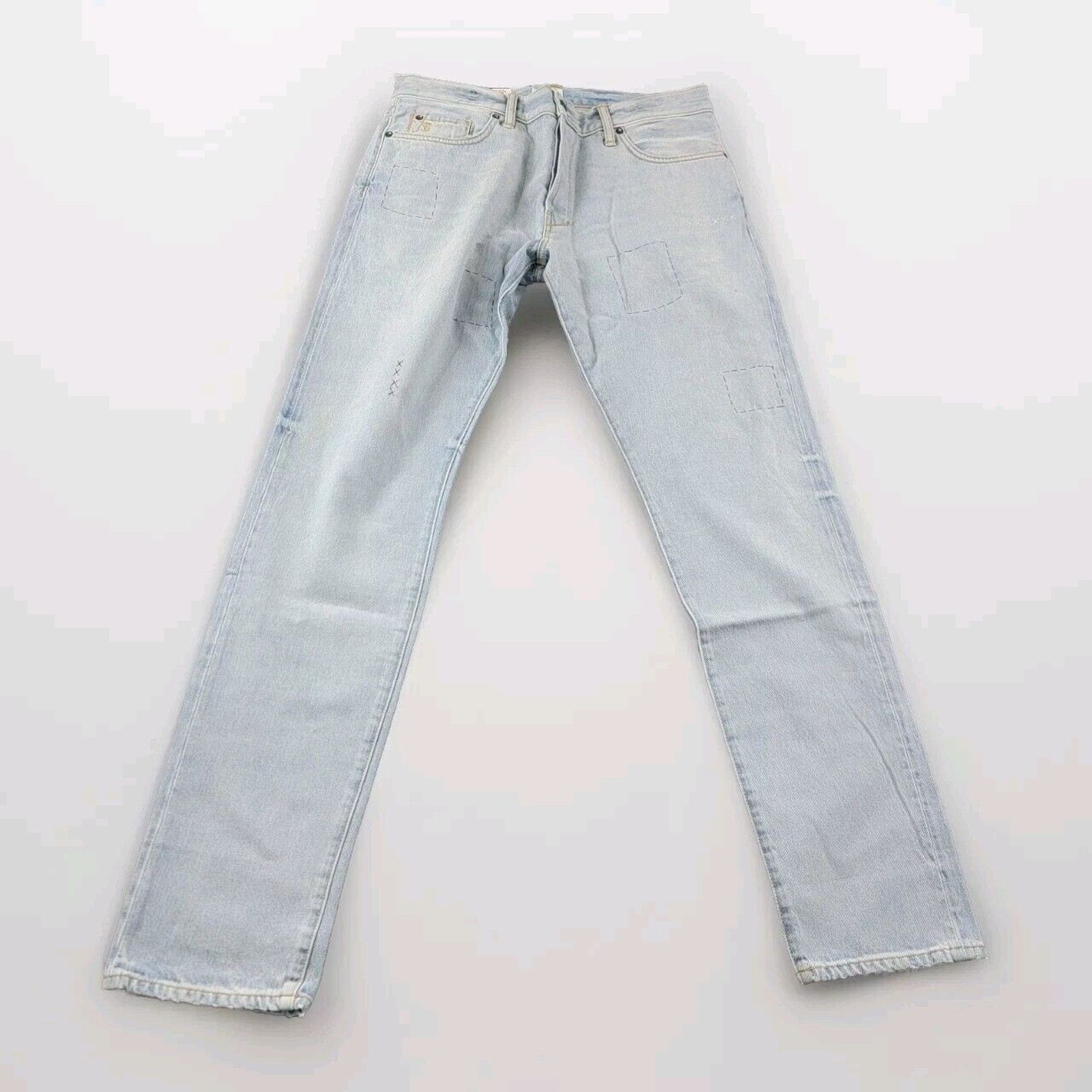 Todd Snyder Todd Snyder Slim Fit Upcycle Patched Selvedge Jeans Size US 34 / EU 50 - 10 Thumbnail