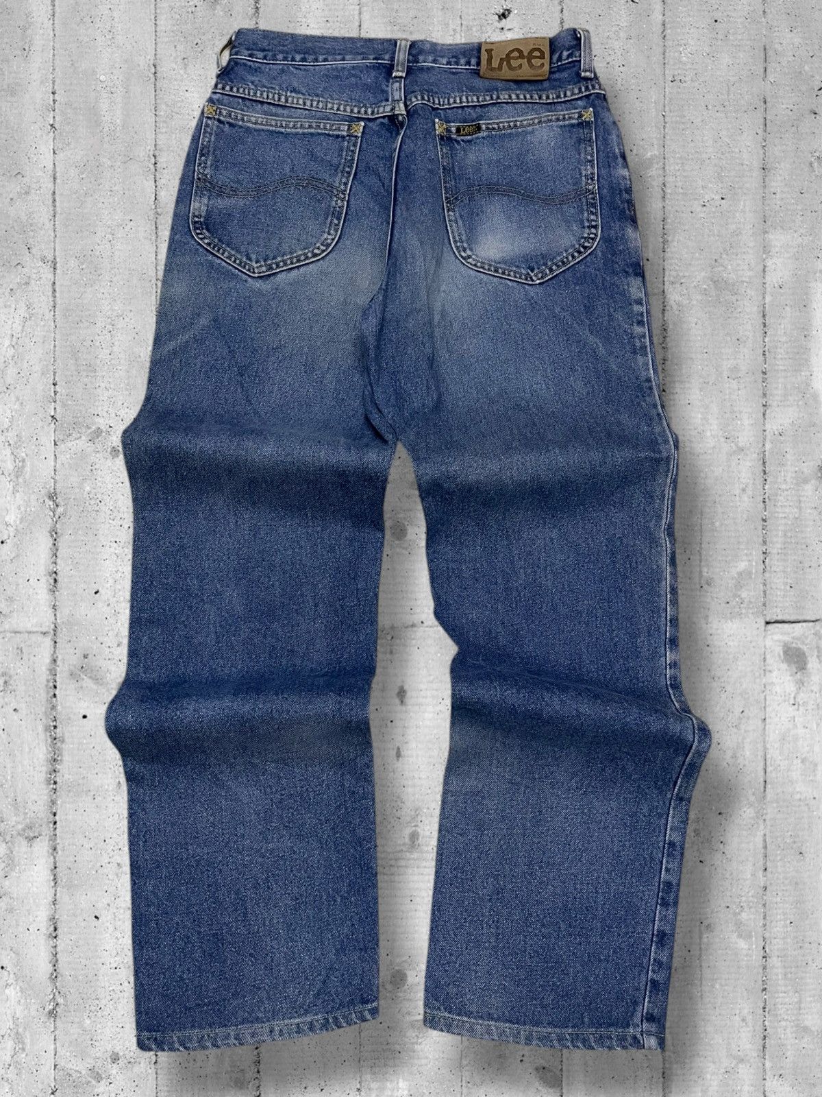 Designer × Lee × Vintage Vintage 1990s Designer Lee Raw Blue Denim Vintage Style Size US 27 - 8 Thumbnail