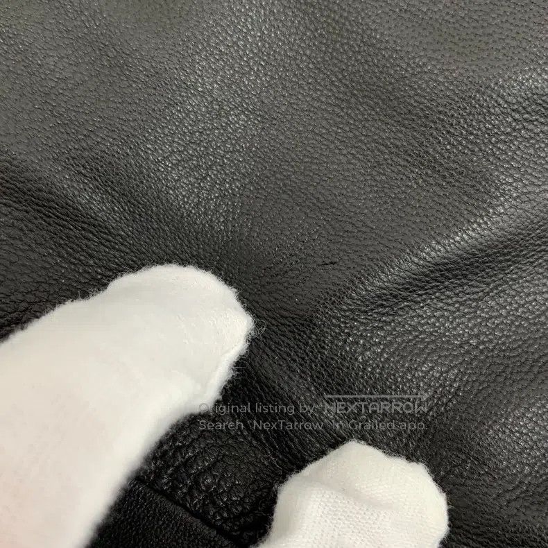 Gucci Gucci Black sheep leather striped bow zipper long-sleeved Size S / US 4 / IT 40 - 9 Thumbnail