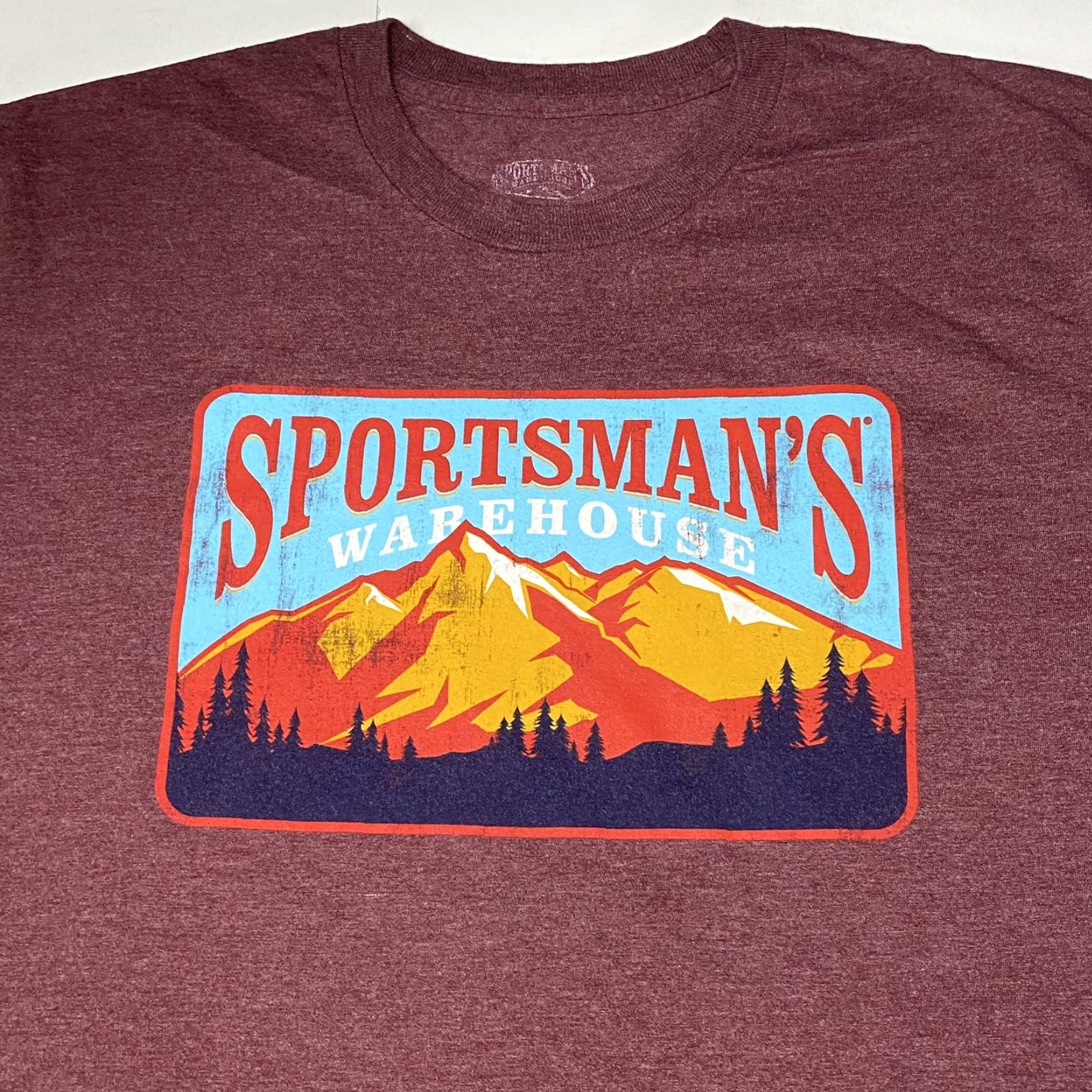 Warehouse Sportsmans Warehouse Men's Graphic Promo T Shirt Large Red Outdoor Shirt Mens L Short Sleeve Graphic Promo T Shirt Size US L / EU 52-54 / 3 - 3 Thumbnail