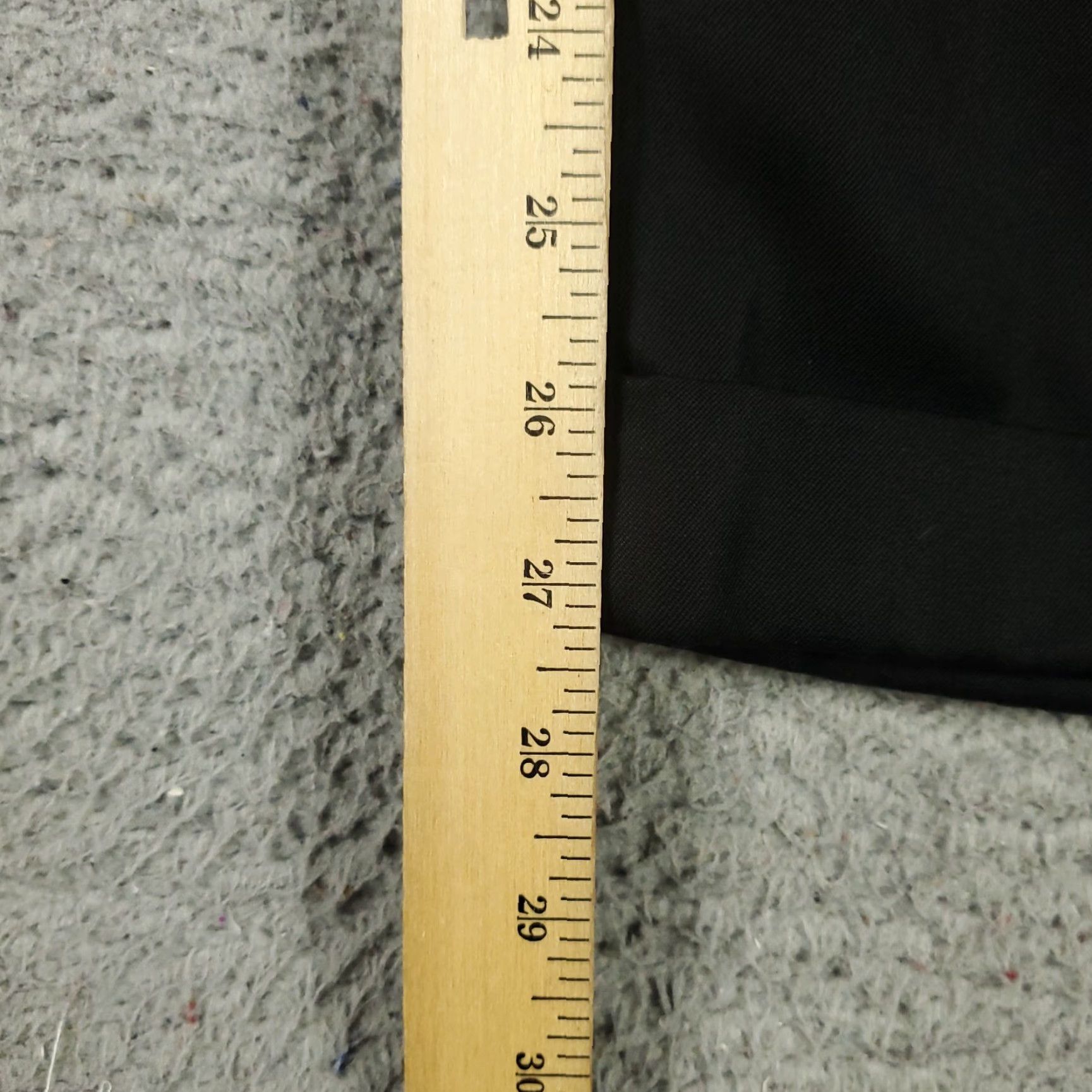 Zanella Zanella Pants Mens 35x27 Black Pleated Cuffed Wool Dress Pants Trousers Chino, Regular, Zip Closure, Straight Leg, Dry Clean Only, Vintage No Size US 35 - 5 Thumbnail