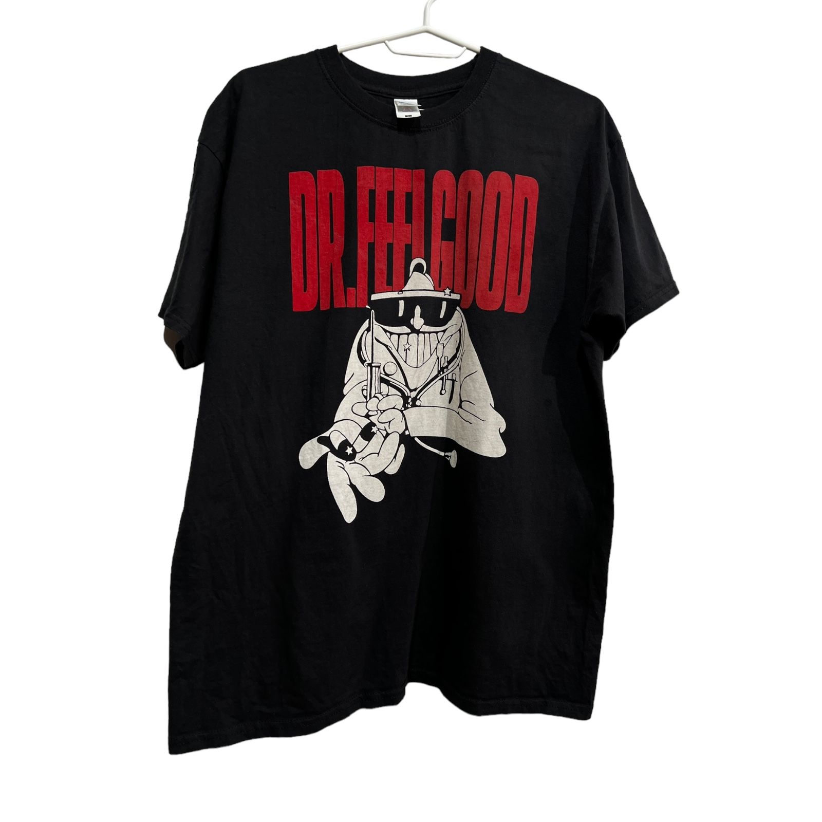 Pre-owned Band Tees X Vintage Dr. Feelgood T-shirt Size L In Black
