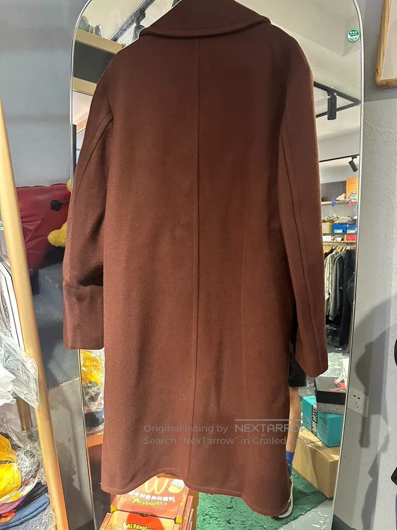 Jil Sander Jil Sander size 52 Wine Red Wool Coat with Cashmere Size L / US 10 / IT 46 - 2 Thumbnail