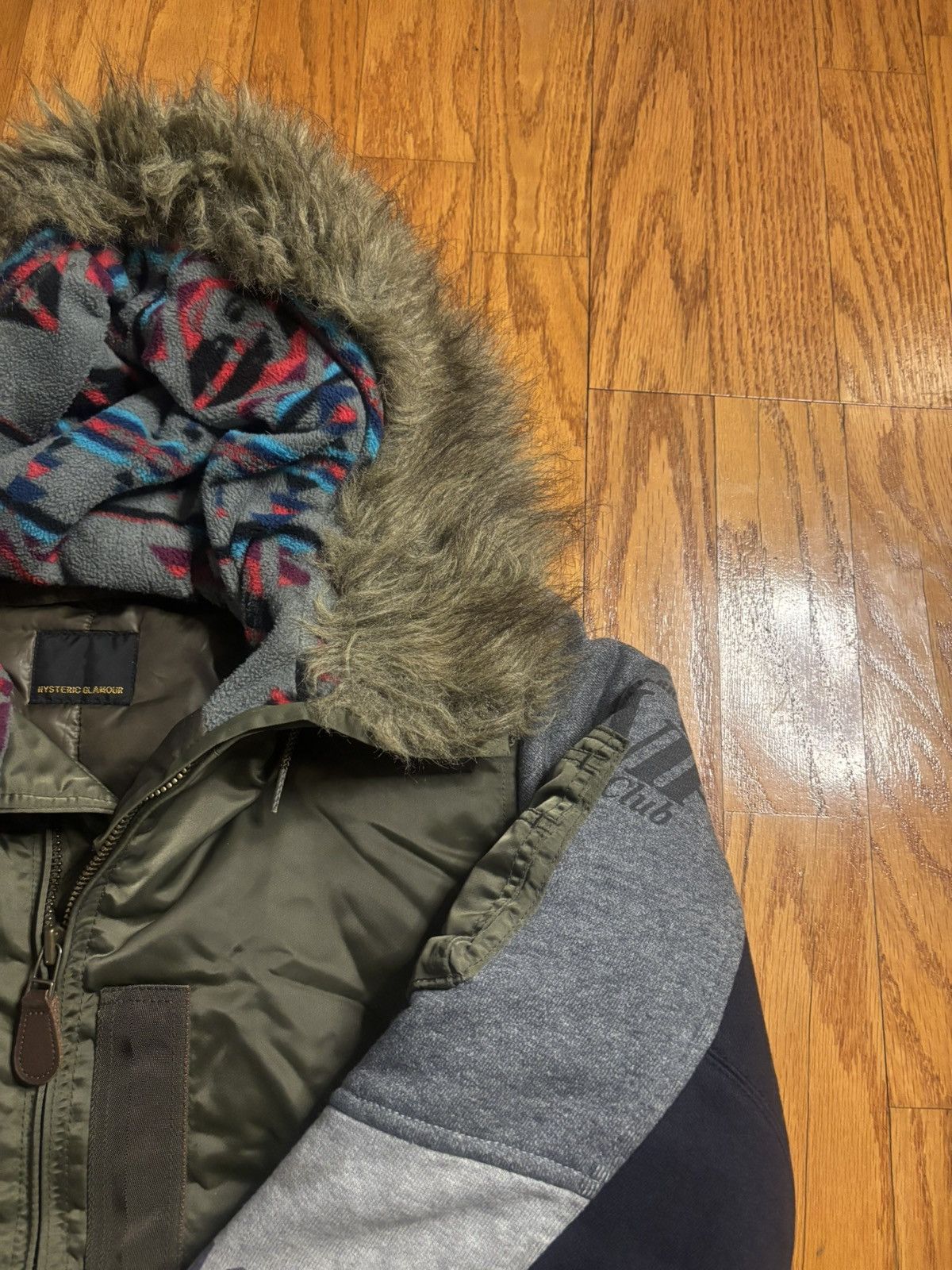 Hysteric Glamour Hysteric Glamour Patchwork Fur Hood Puffer Jacket Size US XS / EU 42 / 0 - 2 Thumbnail