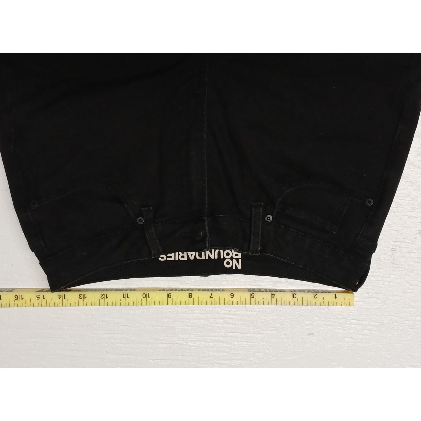 Other No Boundaries (12) Regular Straight Black Jeans/Pants Size 34" / US 12 / IT 48 - 6 Thumbnail