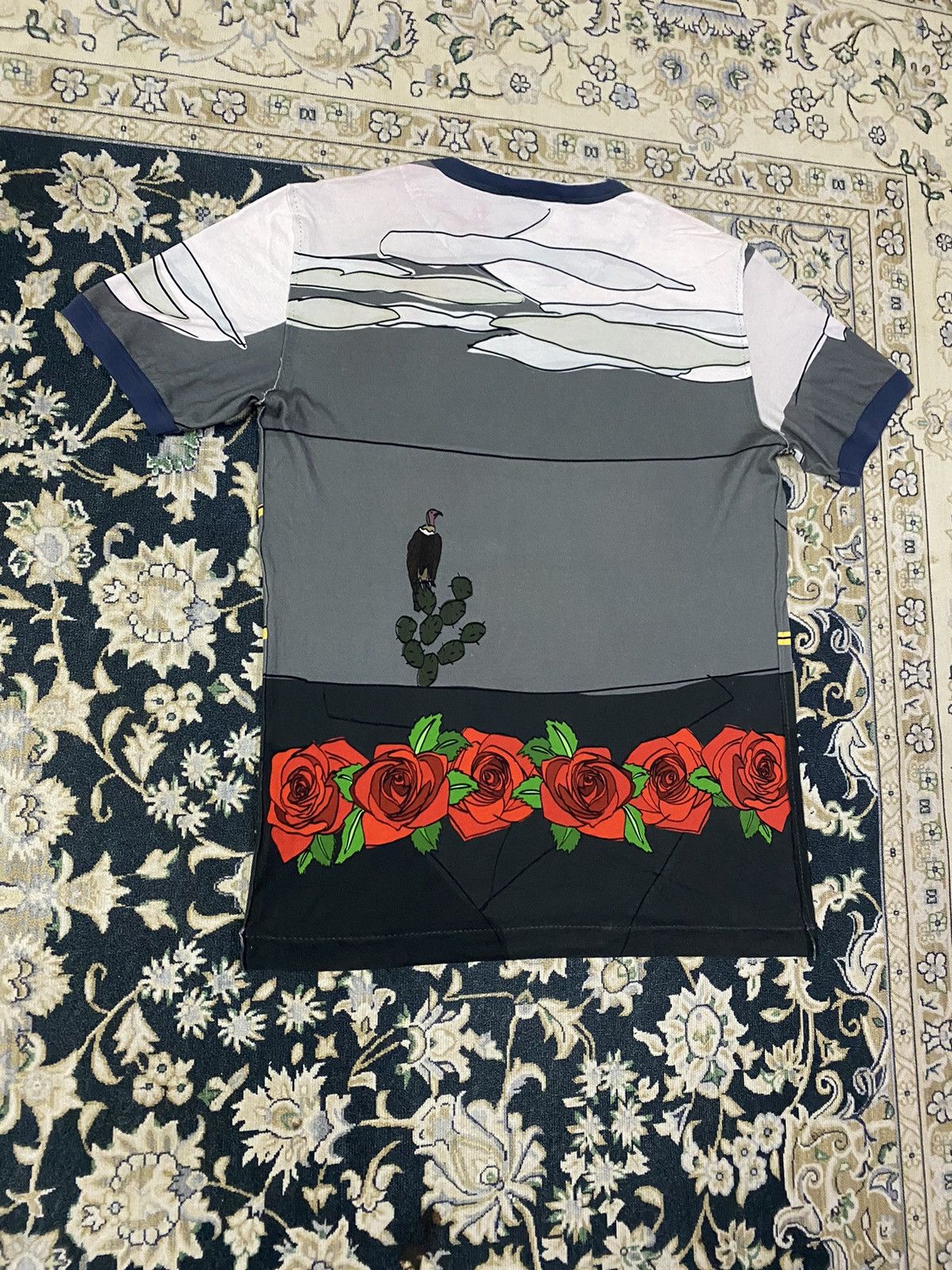 Dolce & Gabbana Dolce & Gabbana Grey Printed Cotton Crewneck Size US M / EU 48-50 / 2 - 13 Thumbnail