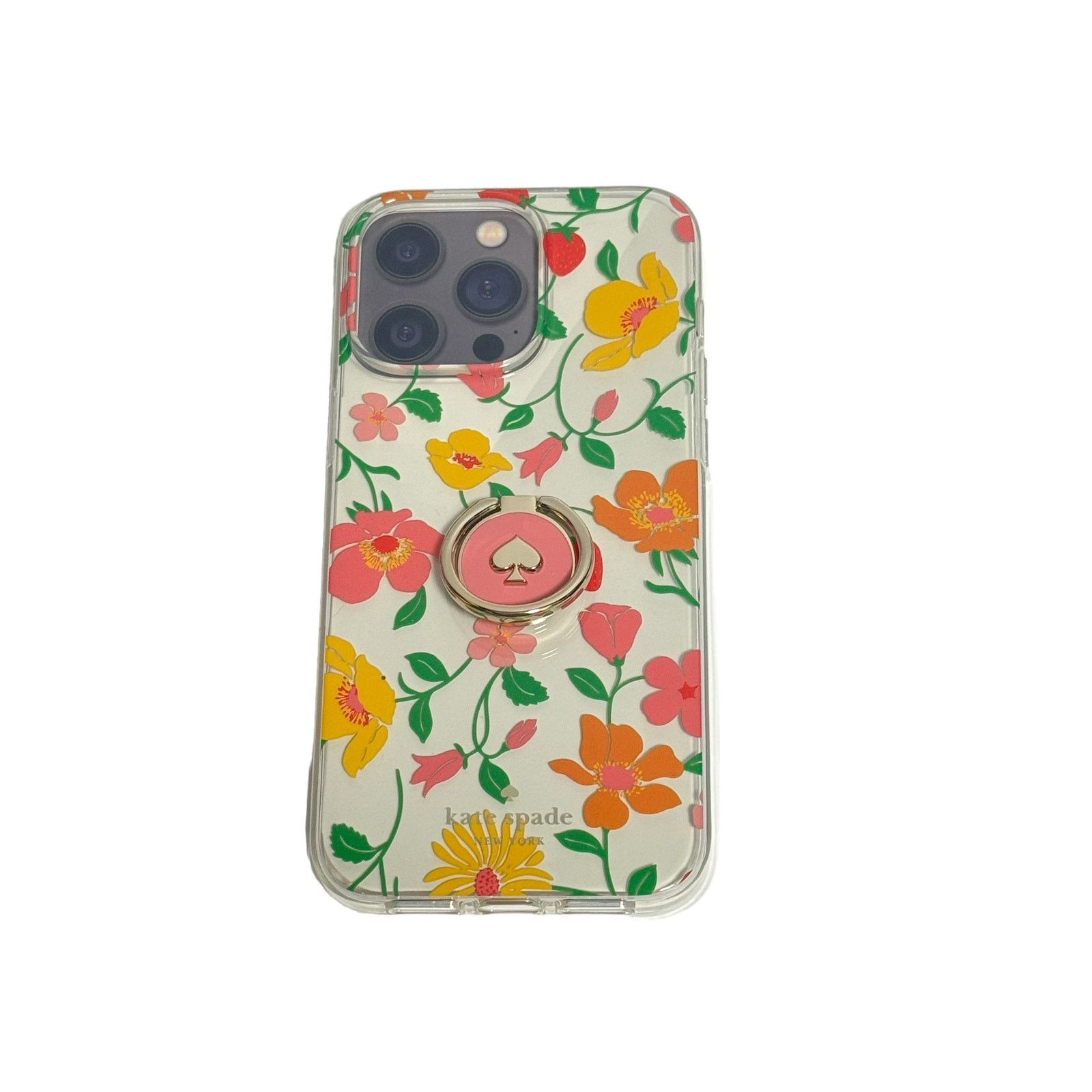Kate Spade Kate Spade Strawberry Stability Ring Case iPhone 15 Pro Size ONE SIZE - 4 Thumbnail